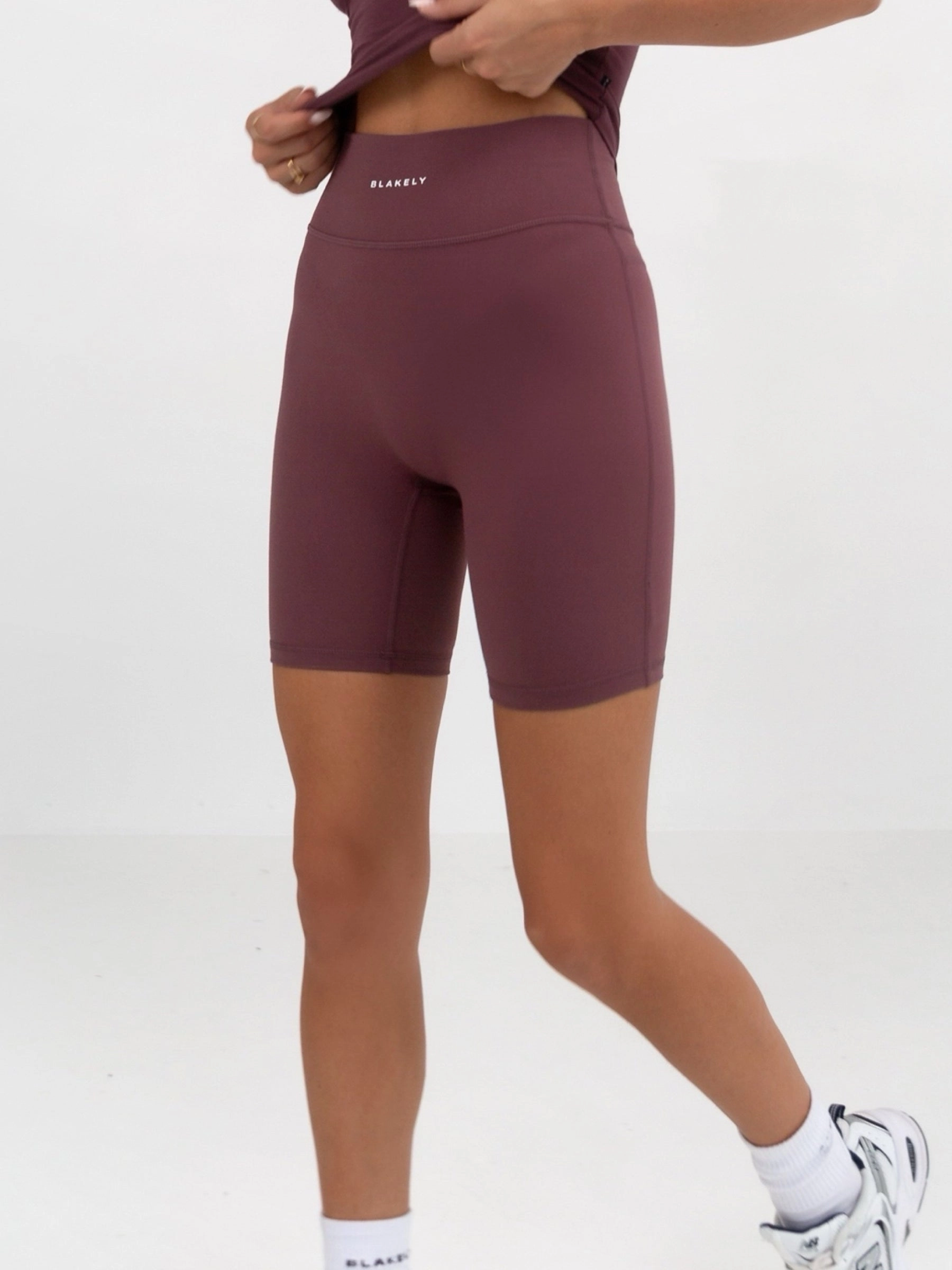 No Slip Waistband Ultimate Soft Lifestyle Shorts - Burgundy