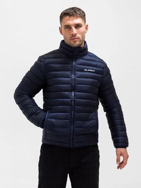 Lucas Lightweight Puffer Jacket - Navy Windproof Inner Layer
