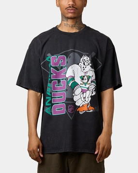 UV Protection Enhanced stain resistant coating Culture Kings Anaheim Ducks Smash T-Shirt Washed Black