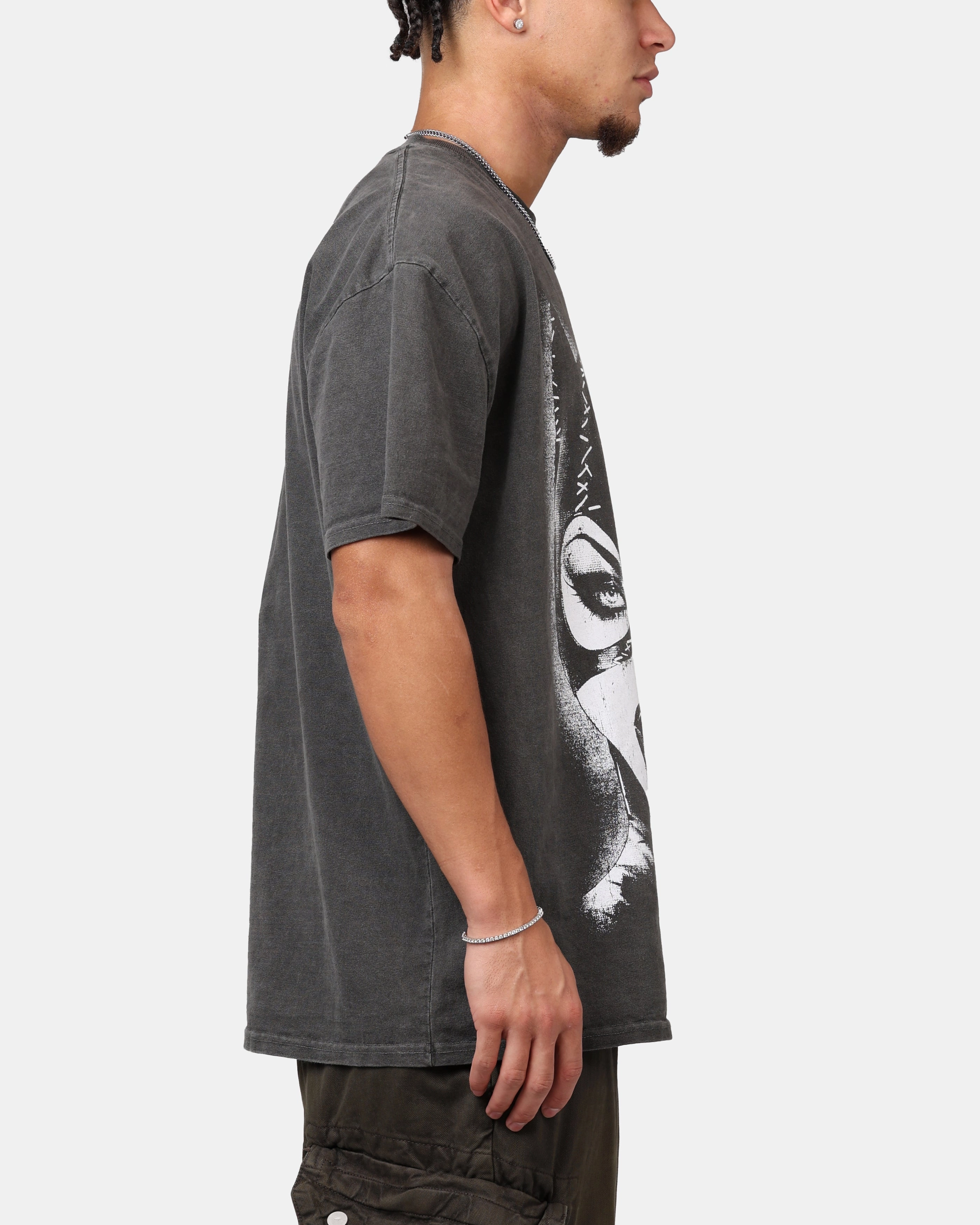 Goat Crew X DC Batman Catwoman Heavyweight T-Shirt Black Wash DoubleLayered