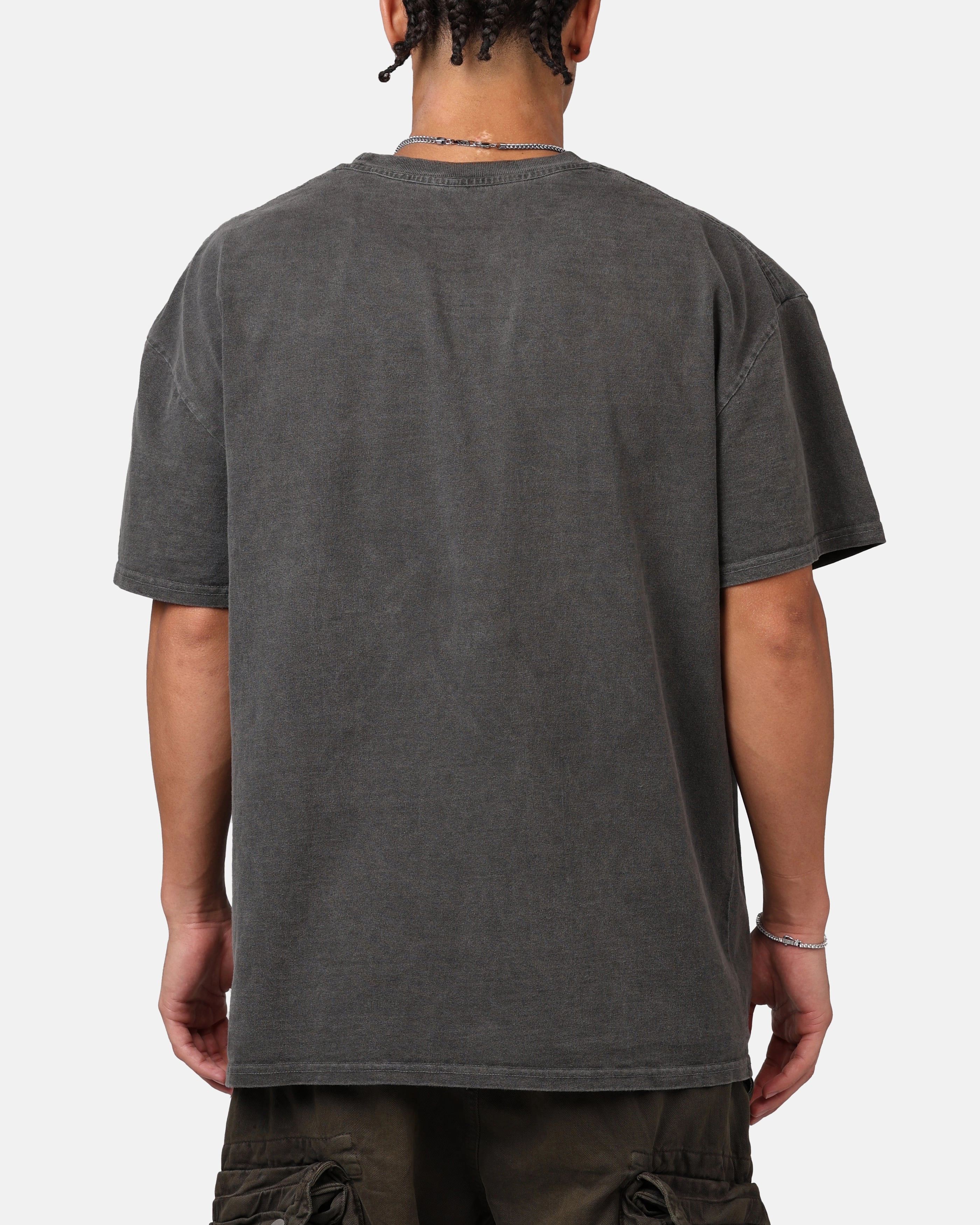 Contoured Armhole Design VentilatedMesh Goat Crew X DC Batman Catwoman Heavyweight T-Shirt Black Wash