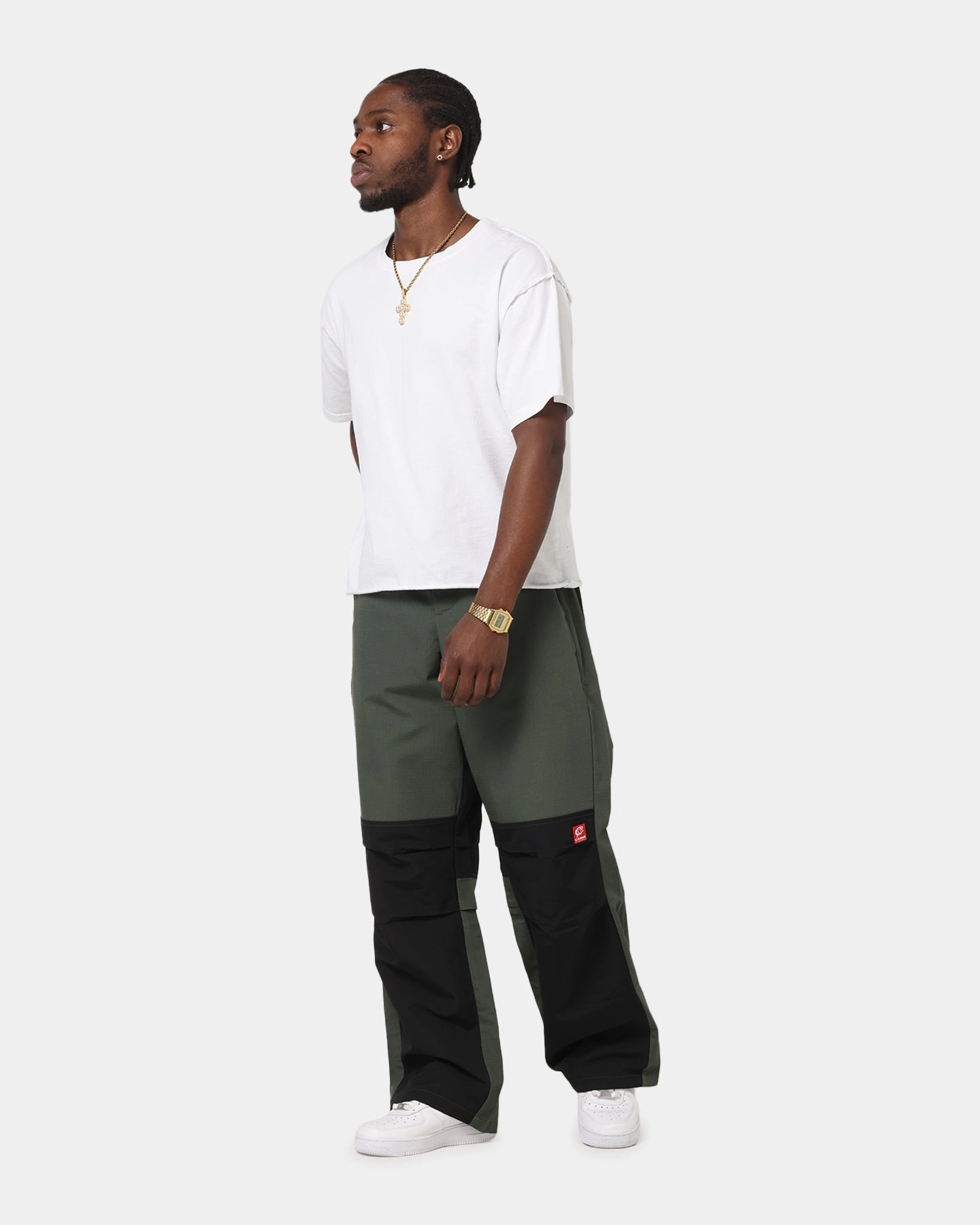 Carre Avalanche Baggy Pants Khaki/Black Casual Vibe