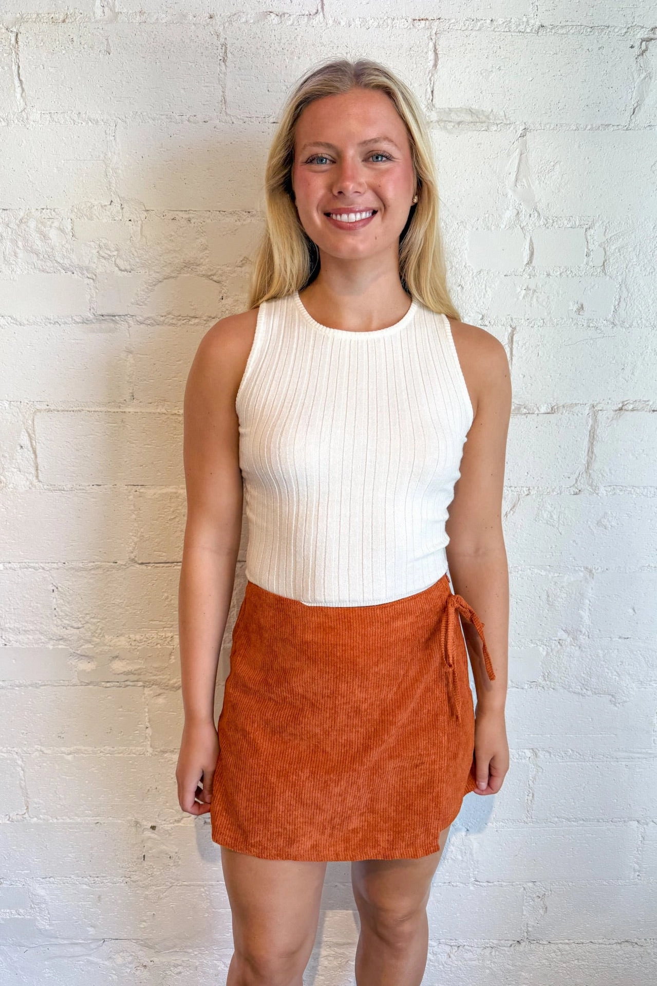 Solana Wrap Front Skort Low Profile Closure System