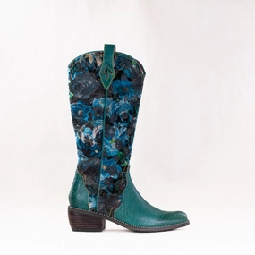 Cold   Resistant High Traction Weather Resistant User L'Artiste Rodeoqueen Boot (Women's) - Turquoise Multi
