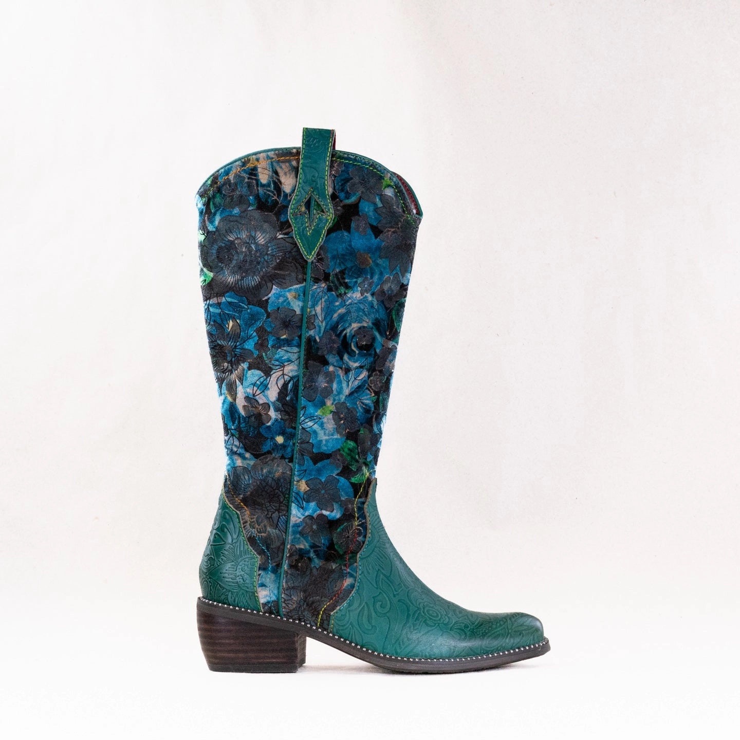 Cold   Resistant High Traction Weather Resistant User L'Artiste Rodeoqueen Boot (Women's) - Turquoise Multi