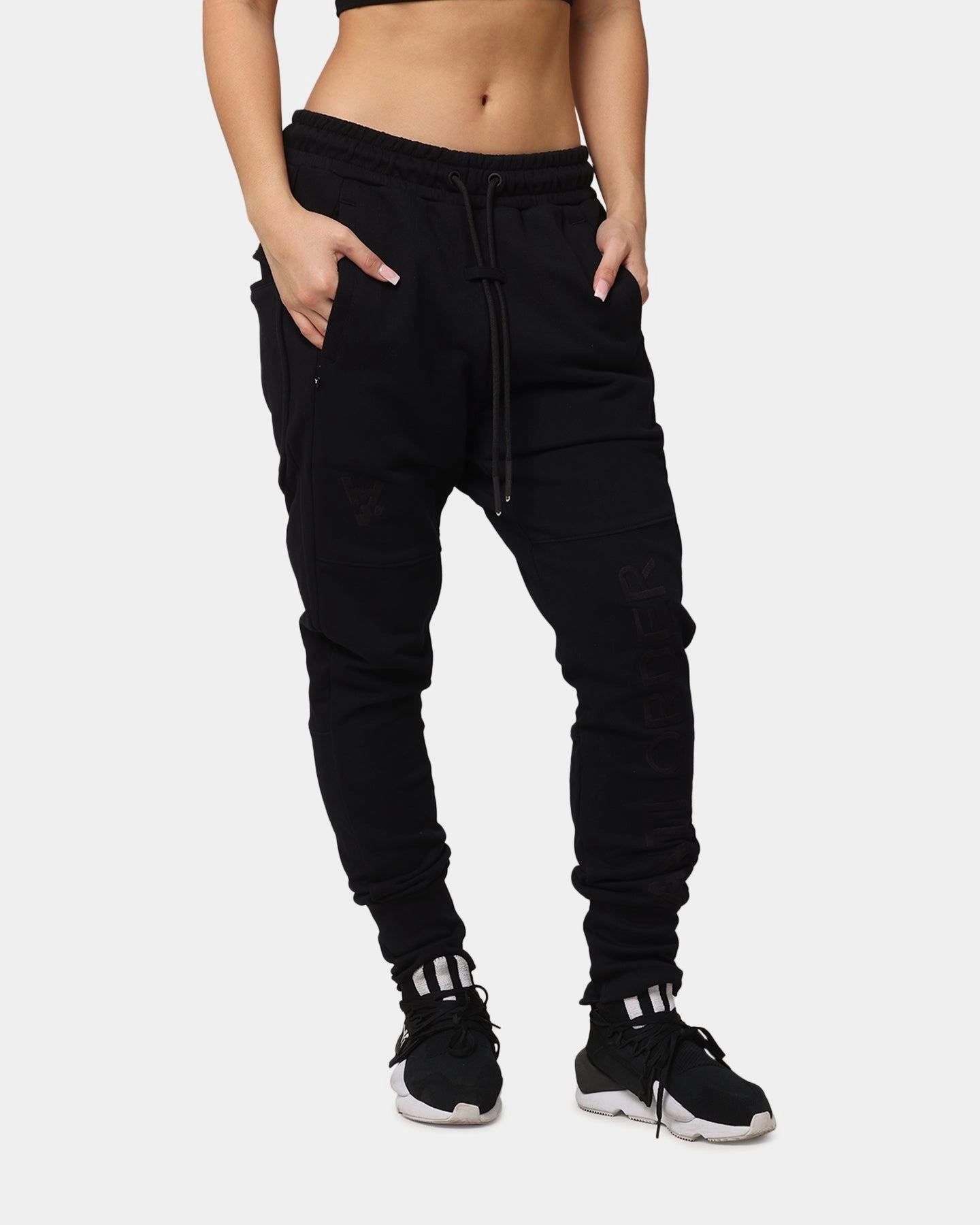 Simple and Cozy The Anti Order Coed Elite Guard Sweatpants Black/Black