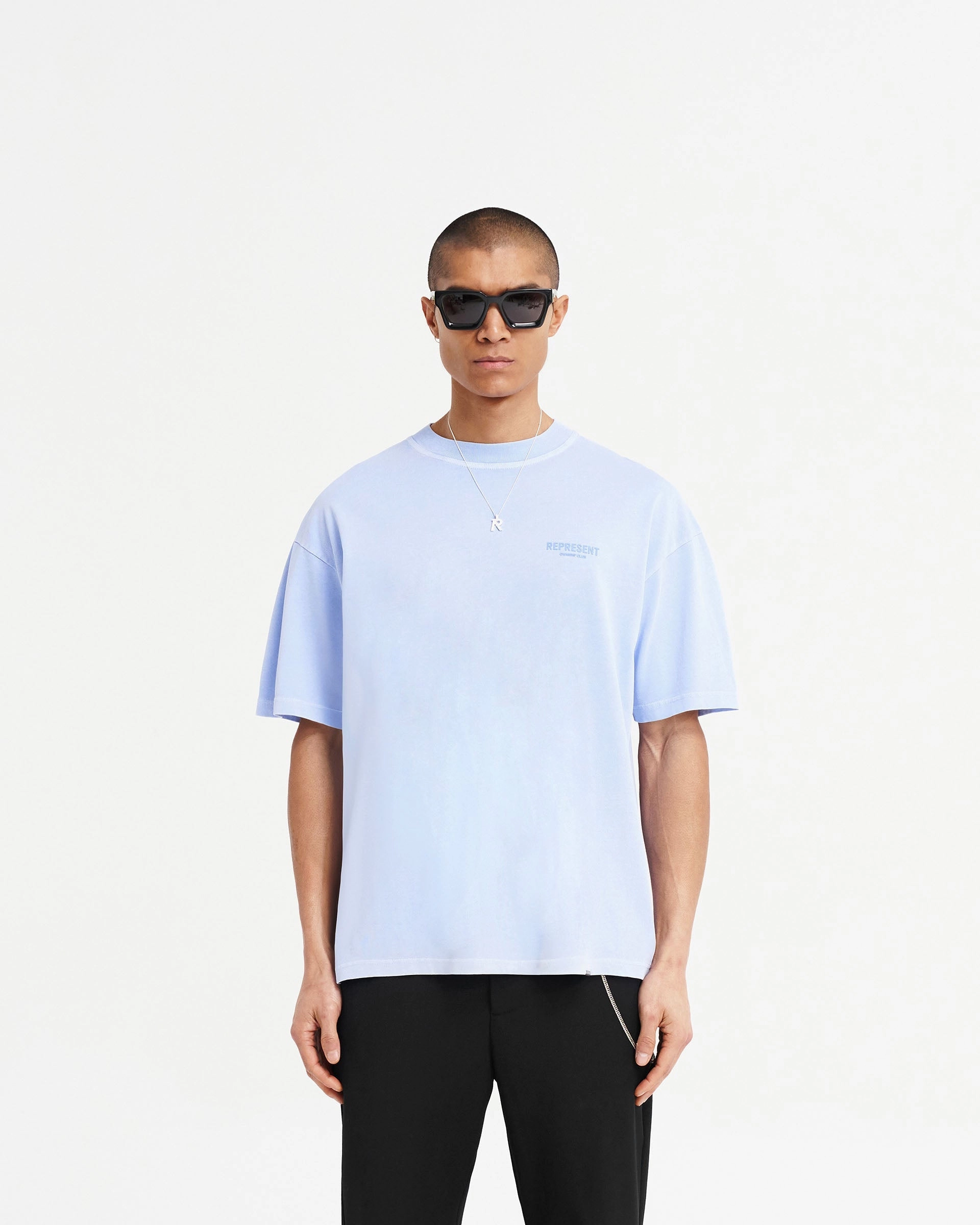 Represent Owners Club T-Shirt - Vista Blue Stylish Look Breathable Layer Fit