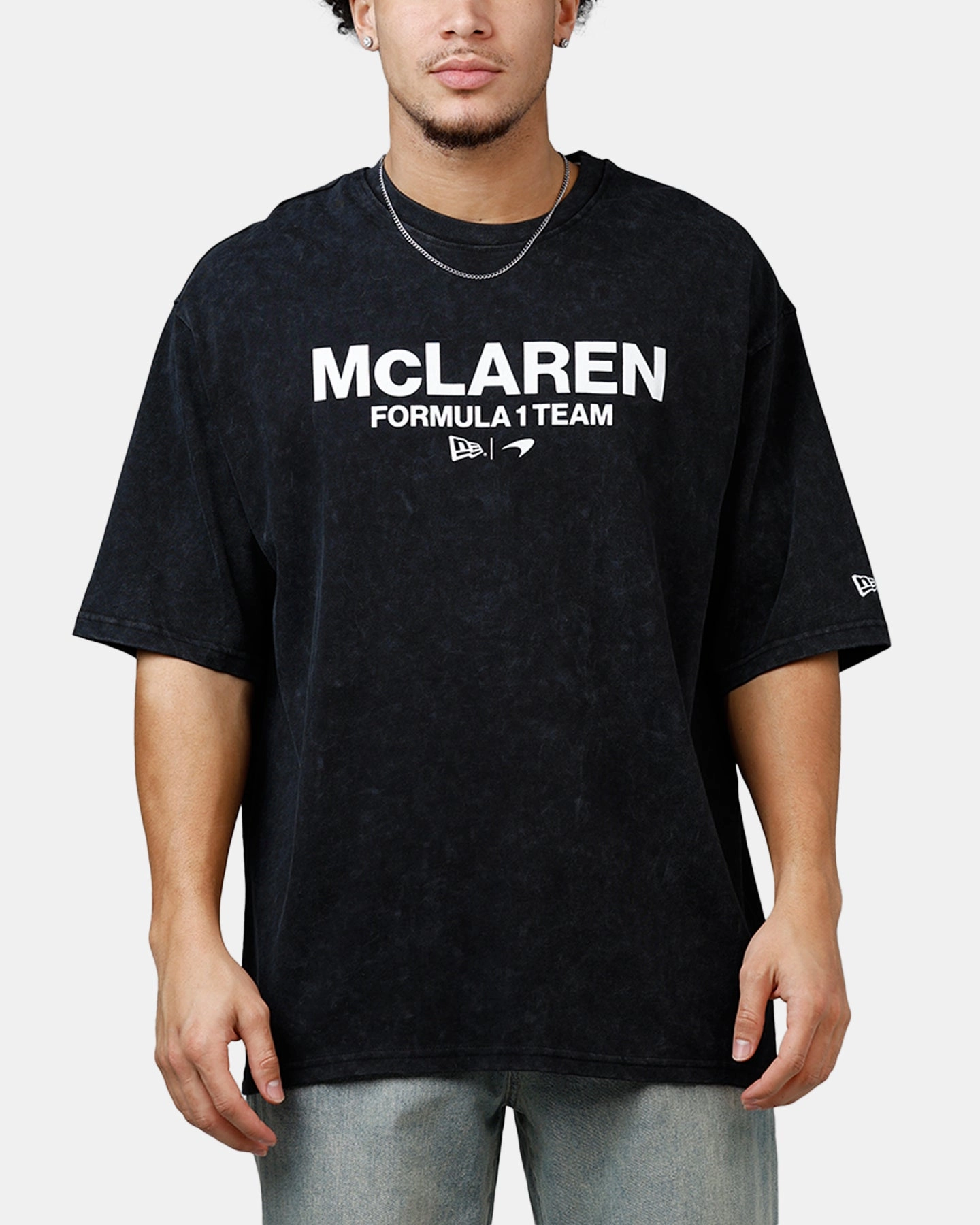 New Era X Mclaren Wordmark T-Shirt Black SunProtective