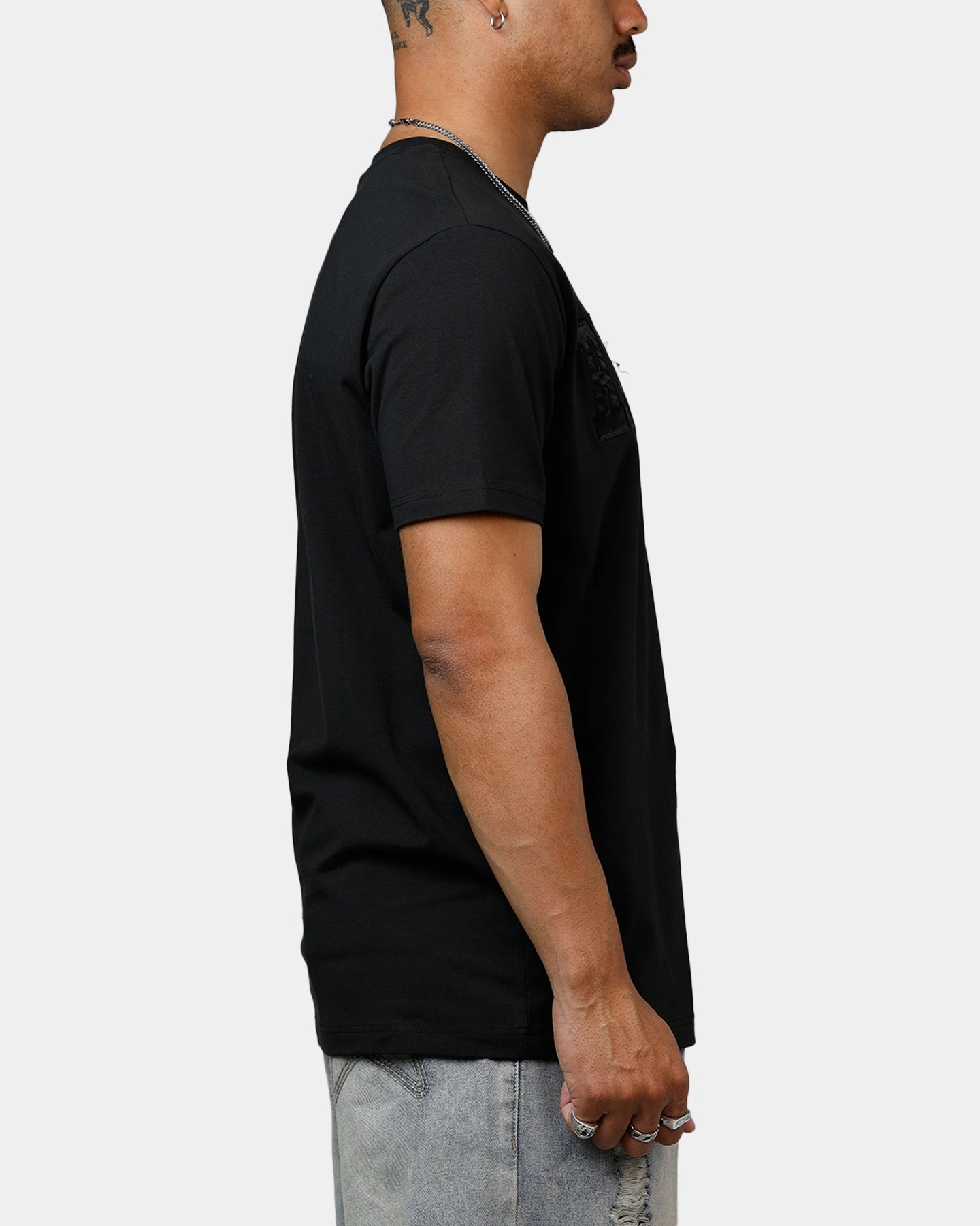 slim fit New Era Las Vegas Raiders Logo Select T-Shirt Black/Black