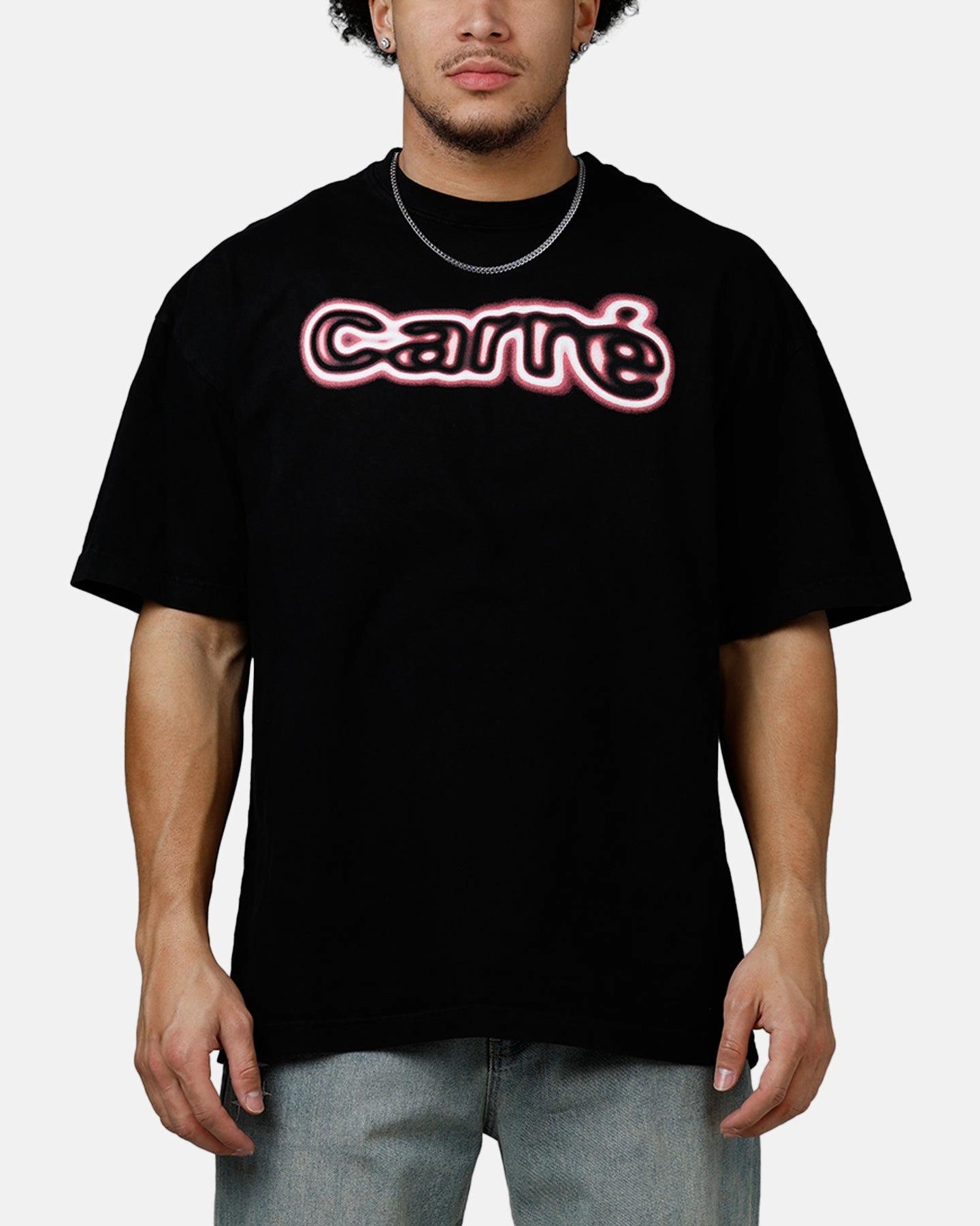 Carre Blushed T-Shirt Black Brushed Inner Layer