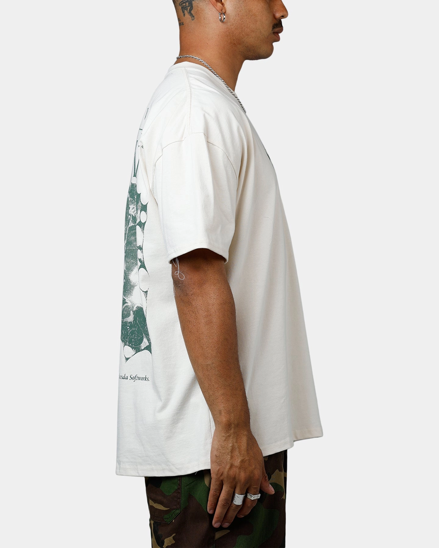 73 Studio X The Elder Scrolls V: Skyrim Vintage T-Shirt Off White QuickDrySystem