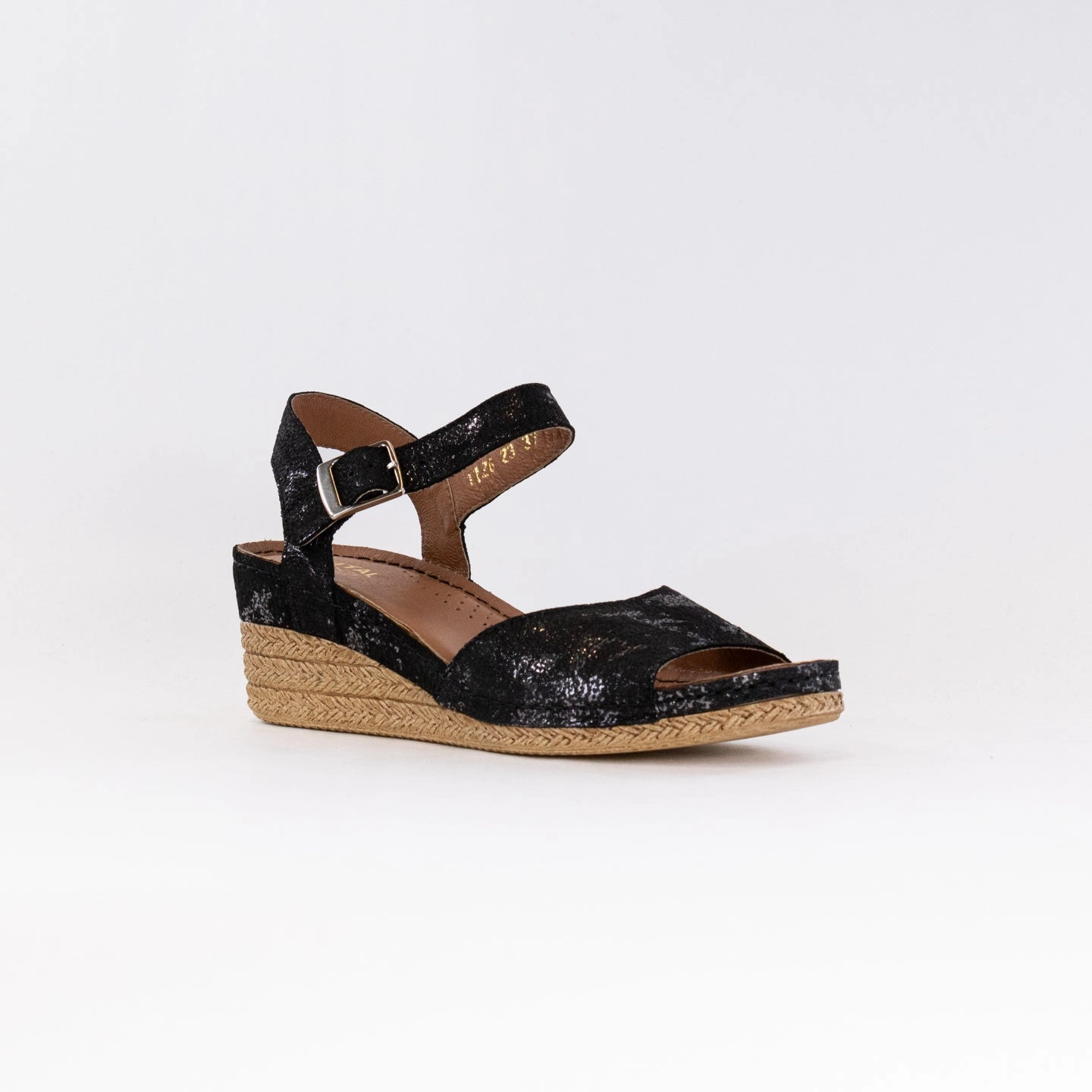 Sporty Design V Italia 1126-D99 (Women's) - Black Metallic Leather