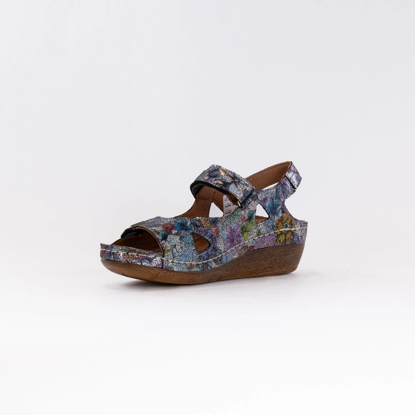V Italia 619-F94 (Women's) - Floral Multi Slip On Easy Adjust Buckles