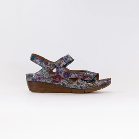 V Italia 619-F94 (Women's) - Floral Multi Relaxed Footwear Non-Slip Comfort