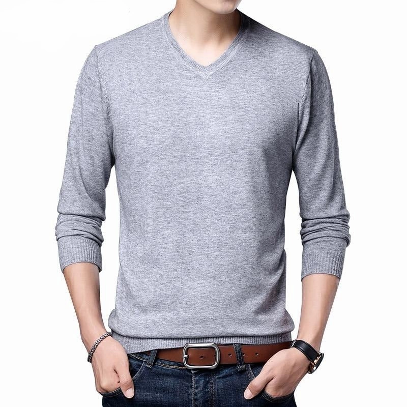 Cozy Fit Wear West Louis? Autumn Casual V-Neck Pullover
