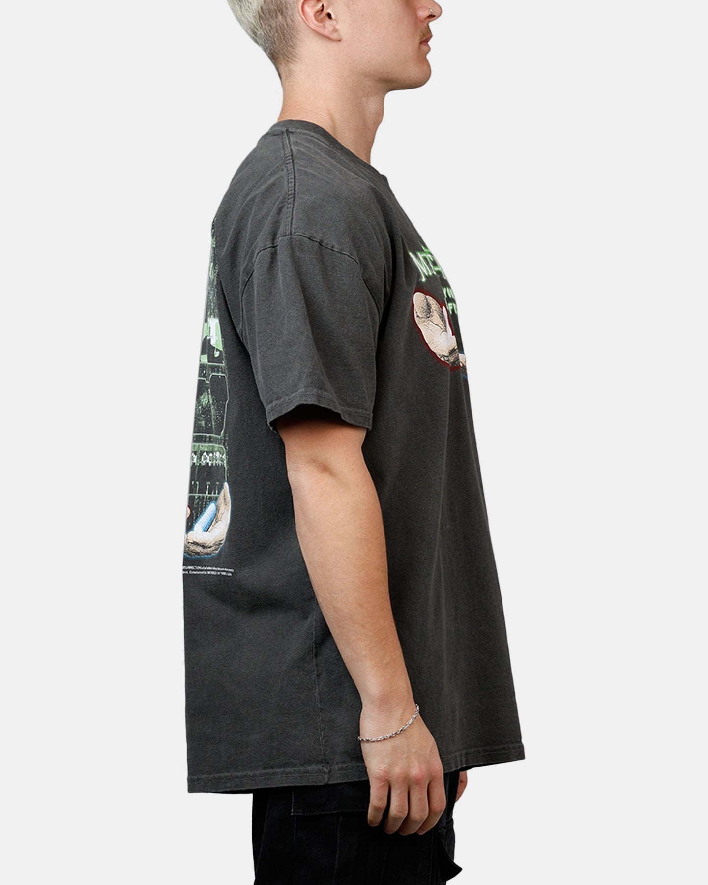 American Thrift X The Matrix Pills Heavyweight T-Shirt Black Ergonomic Cut