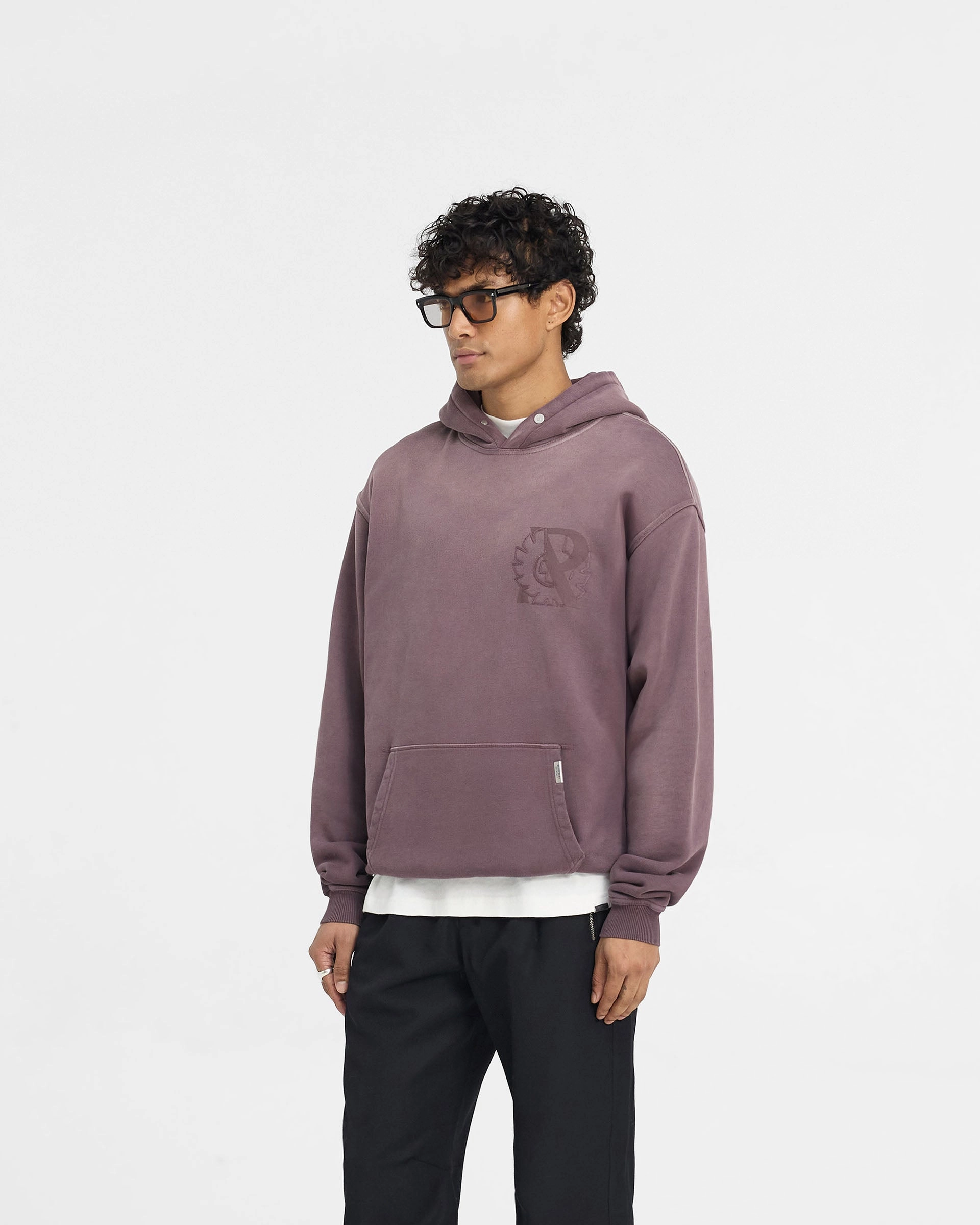 Represent X Belstaff Outline Phoenix Hoodie - Plum Spa wear