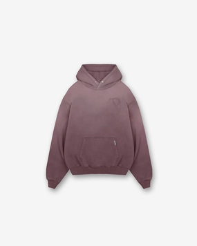 Performance Layer Non Fading Coloration Represent X Belstaff Outline Phoenix Hoodie - Plum