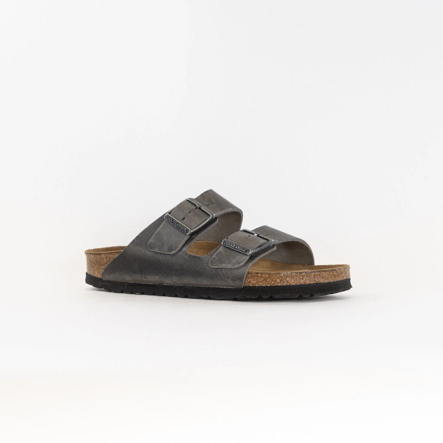 Birkenstock Arizona Soft Footbed (Women's) - Iron Oiled Leather Outdoor Friendly Comfortable Travel Shoes