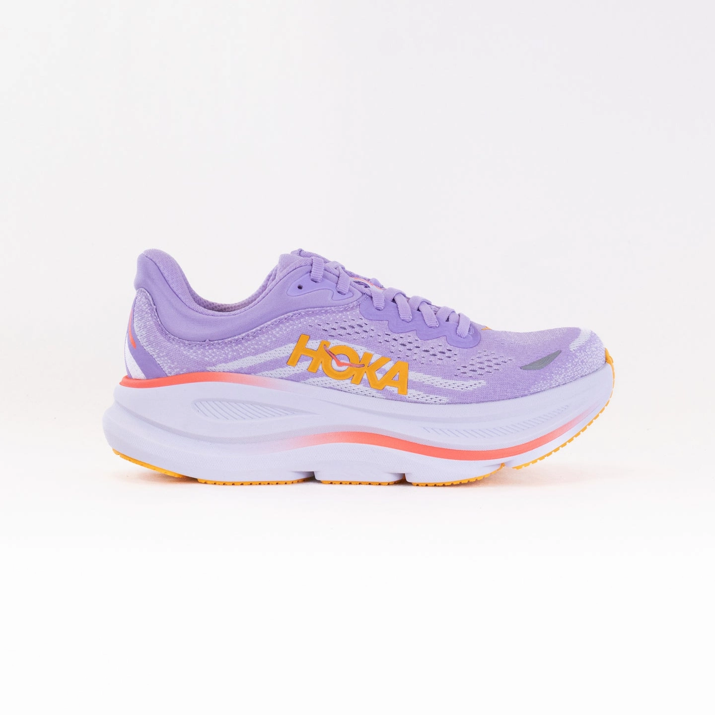 Hoka Bondi 9 (Women's) - Aster Flower/Starlight Glow Tension Adaptive Lacing