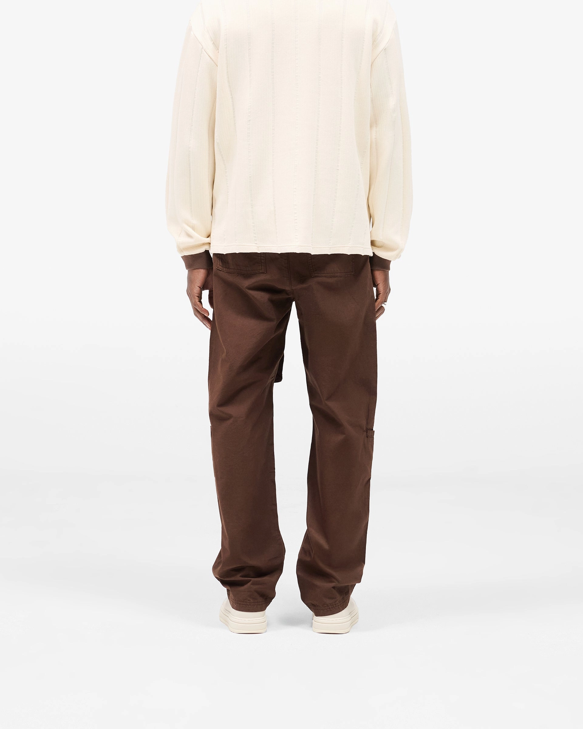 Effortless Look Front Pocket Cargo Pant - Tobacco