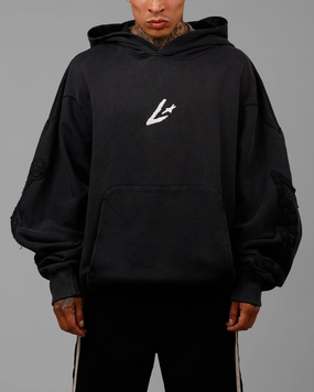 Loiter Dune Hoodie Washed Black Classic Polo ButterSoft Handfeel