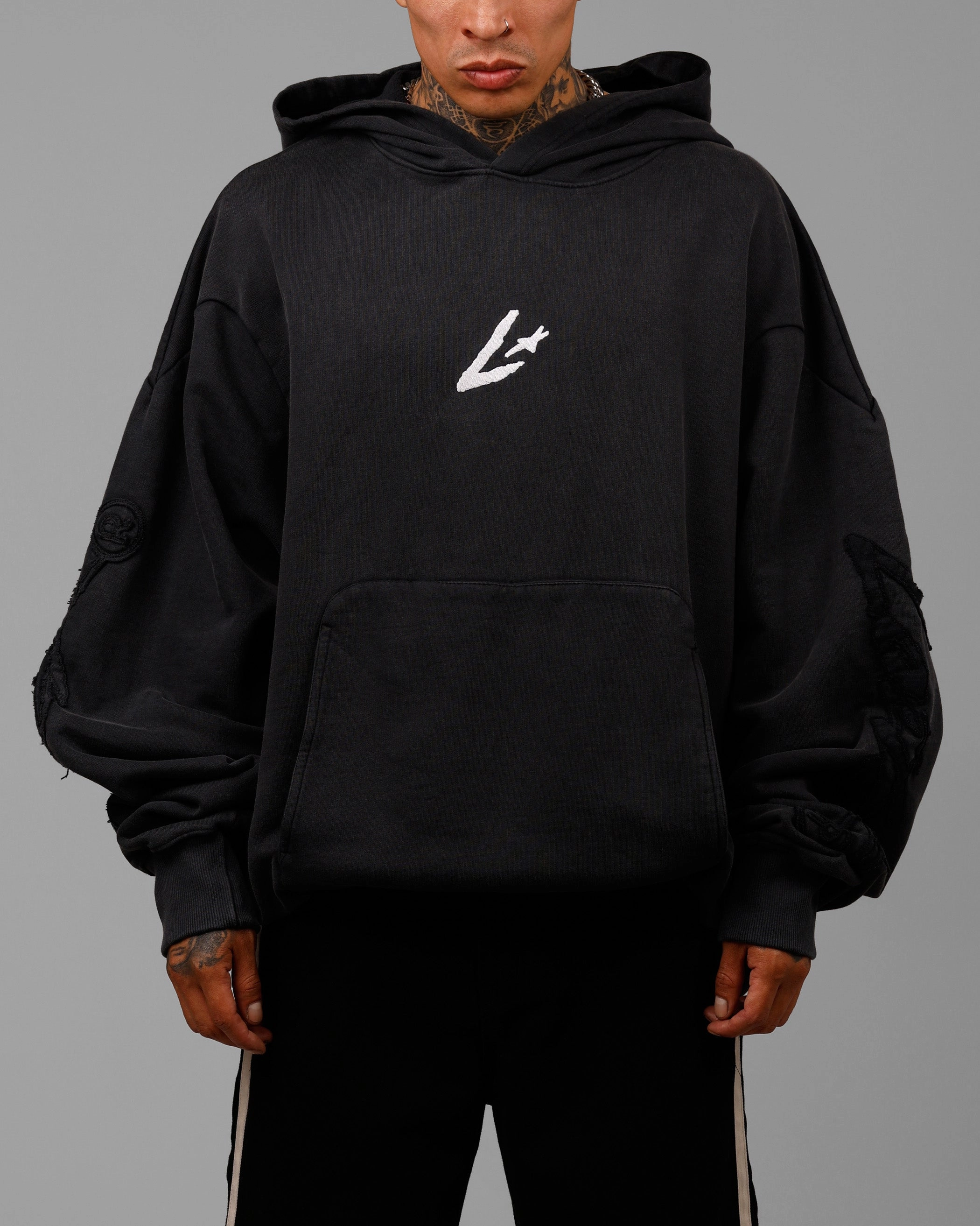 Loiter Dune Hoodie Washed Black Classic Polo ButterSoft Handfeel