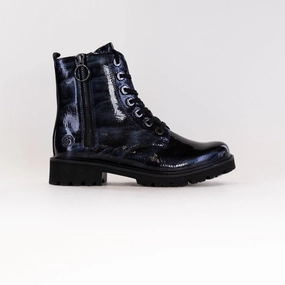 Remonte Marusha (Women's) - Blue Patent Comfortable Heel