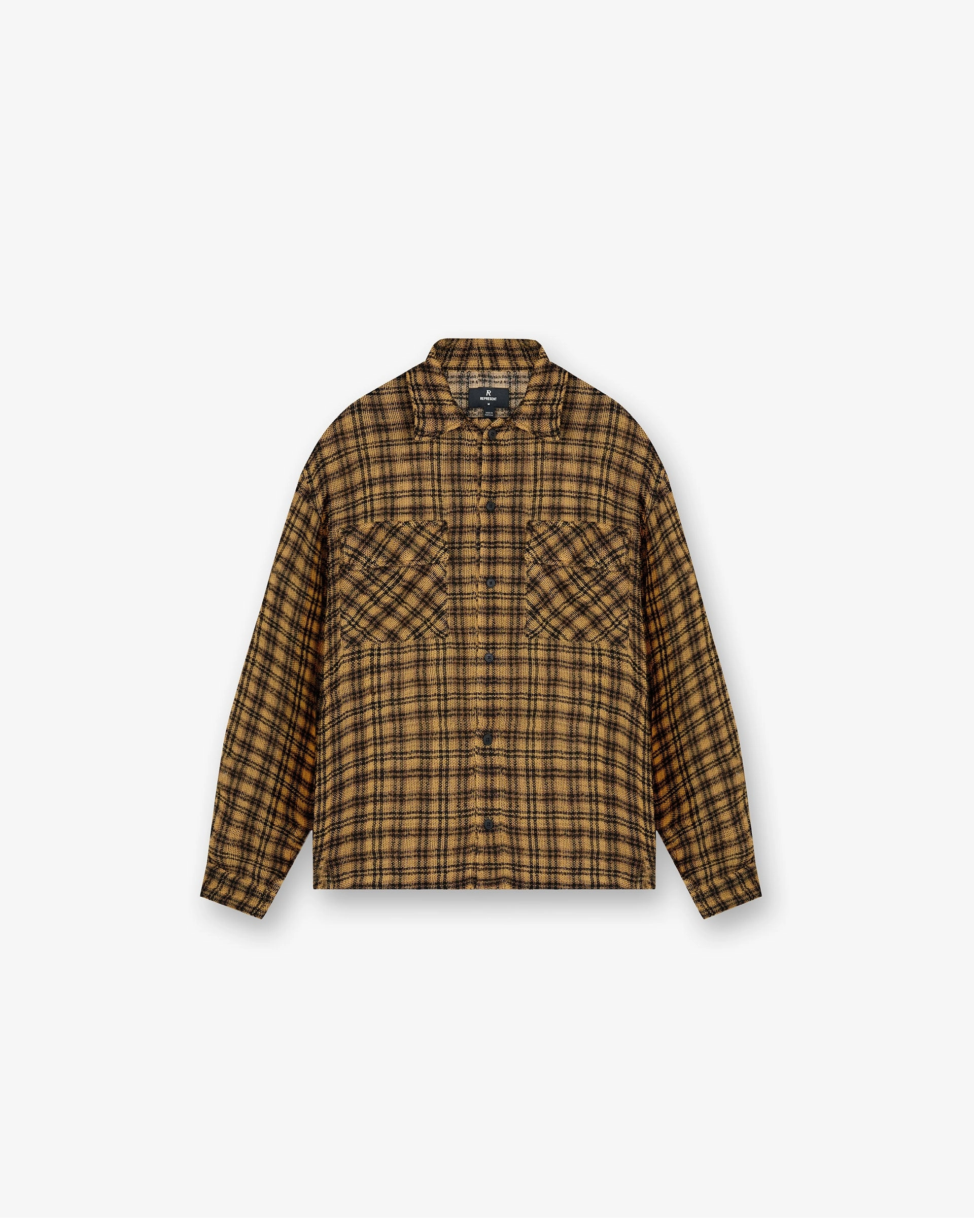 Check Flannel Shirt - Yellow Check Unique Design Anti Pilling Finish