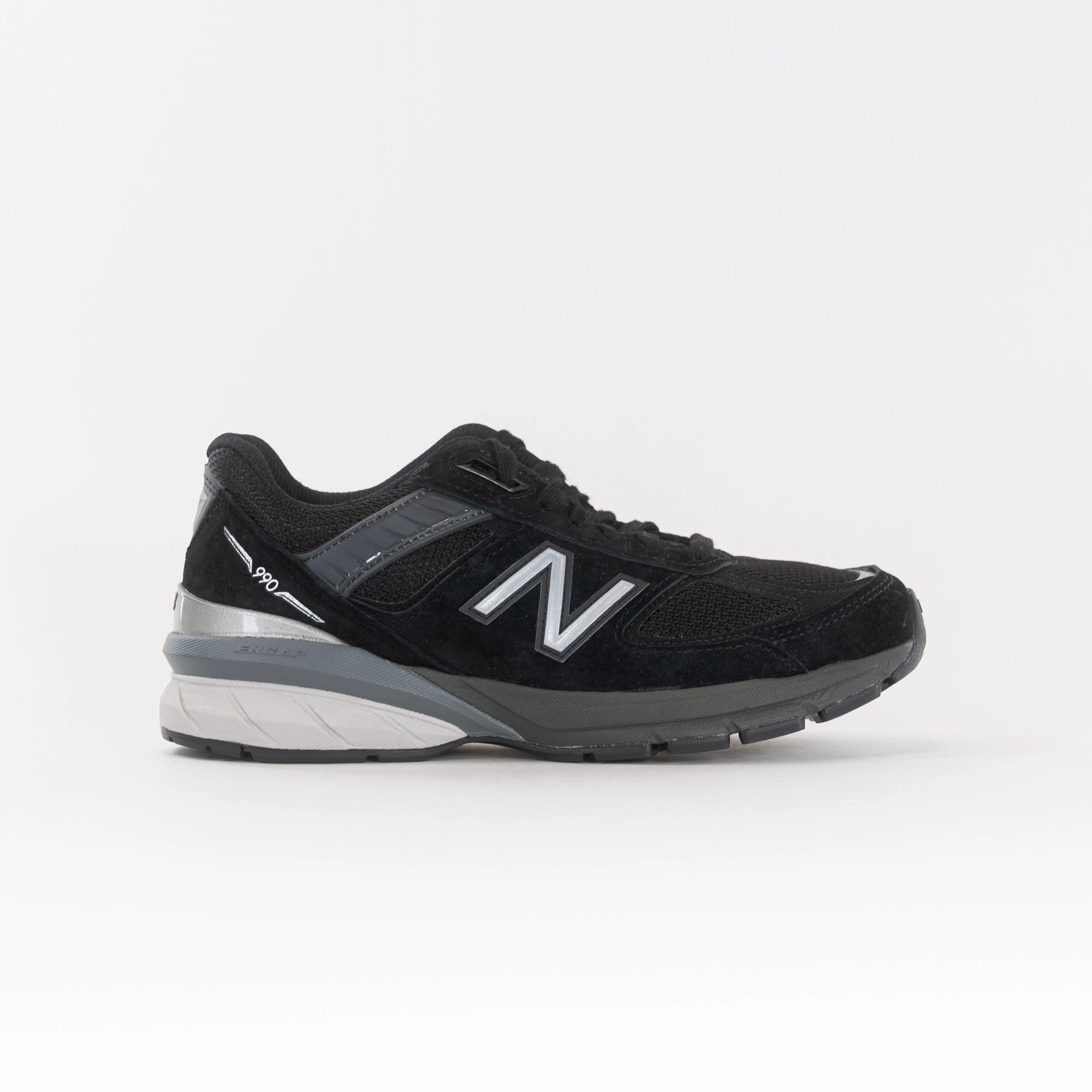 New Balance W990V5 (Women's) - Black running with watch shoes Machine washable care