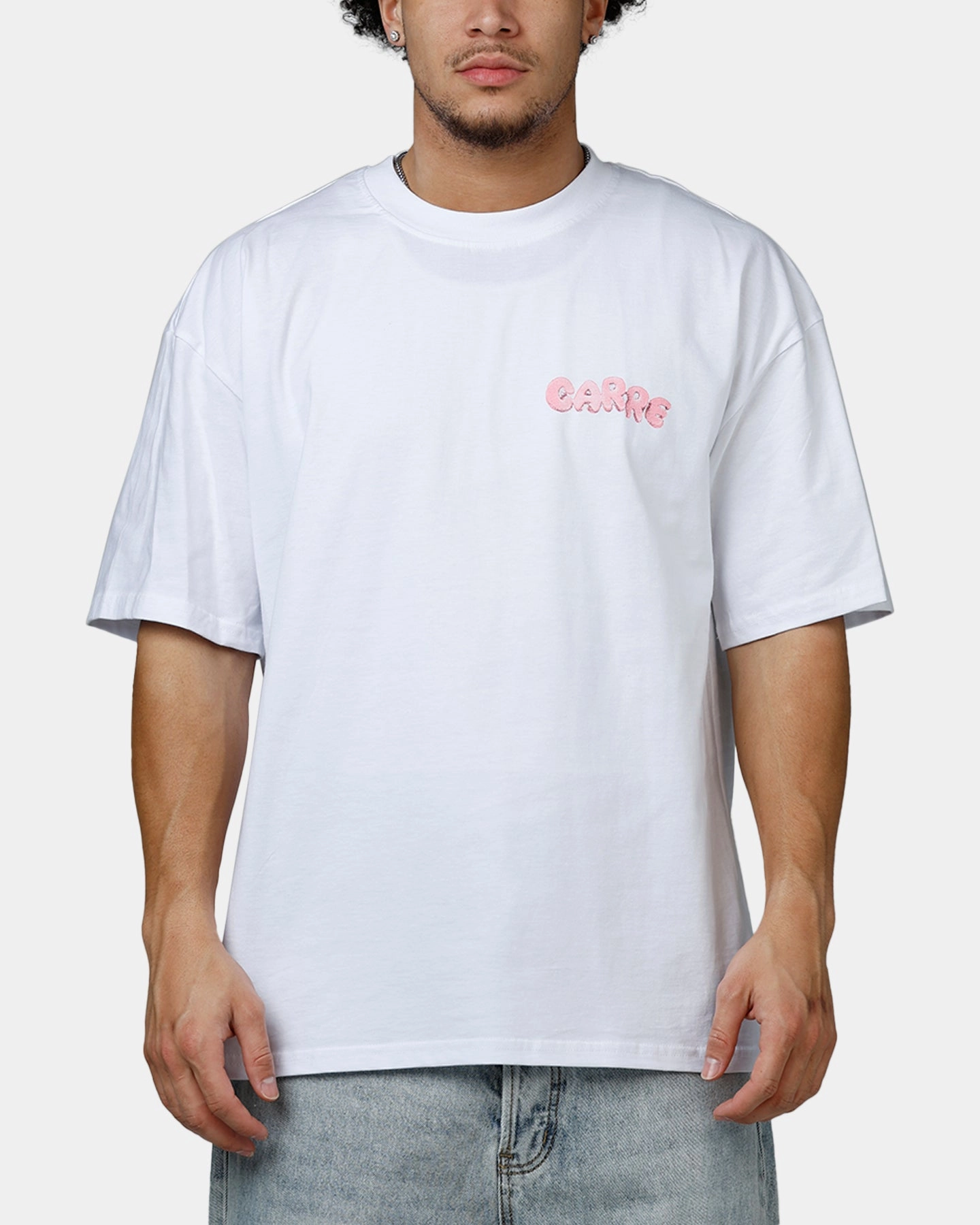 Ethical production Carre Melted T-Shirt White