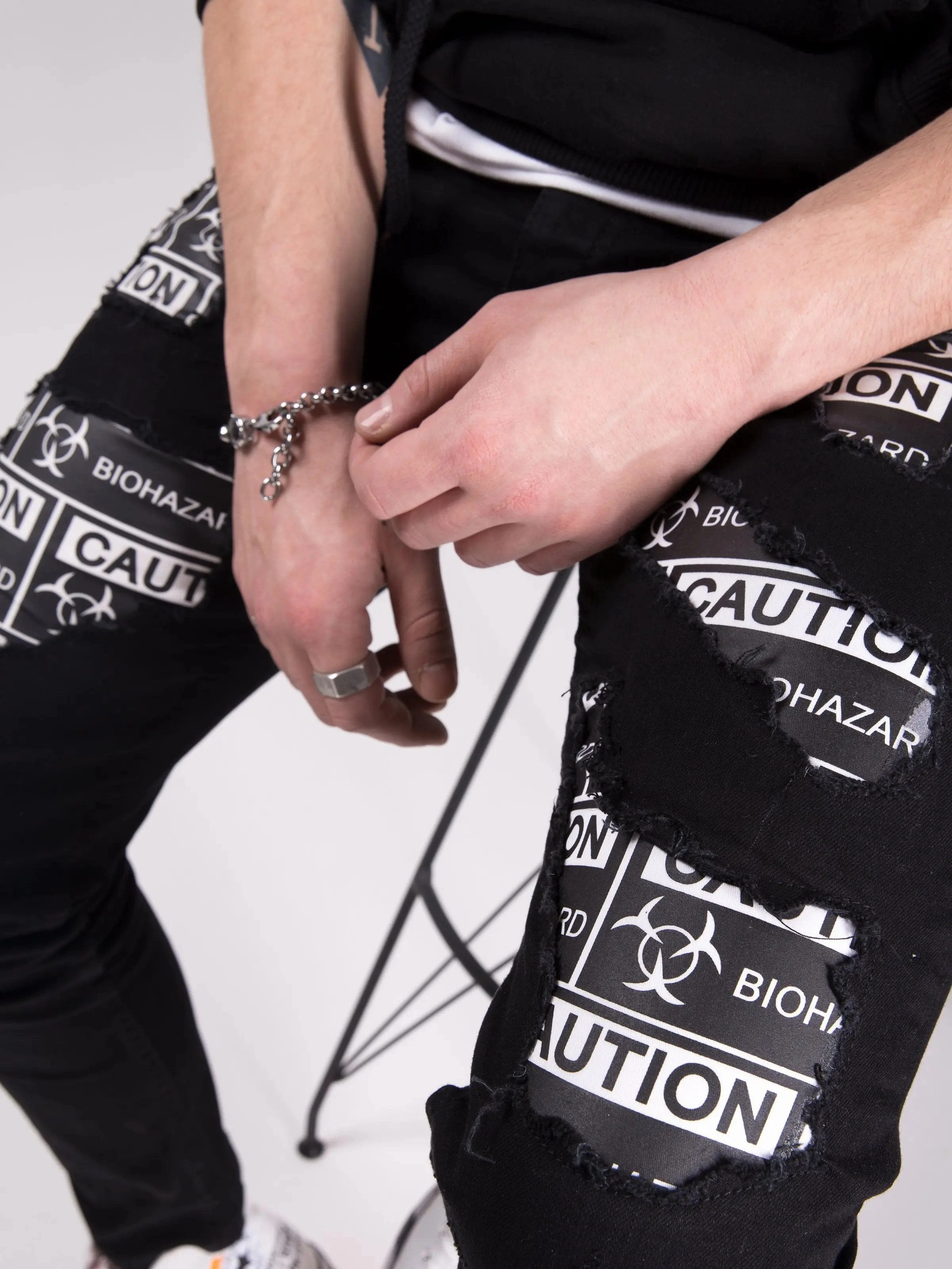 Simple Choice Acid Wash Effect BLACKOUT BIOHAZARD