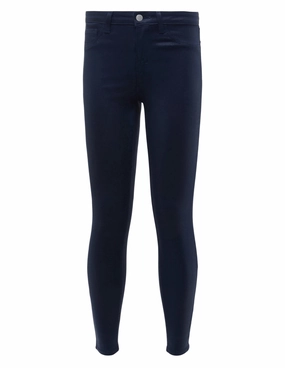 Daily Function Wearable Piece L'AGENCE Margot High Rise Coated Jeans In Navy Coated