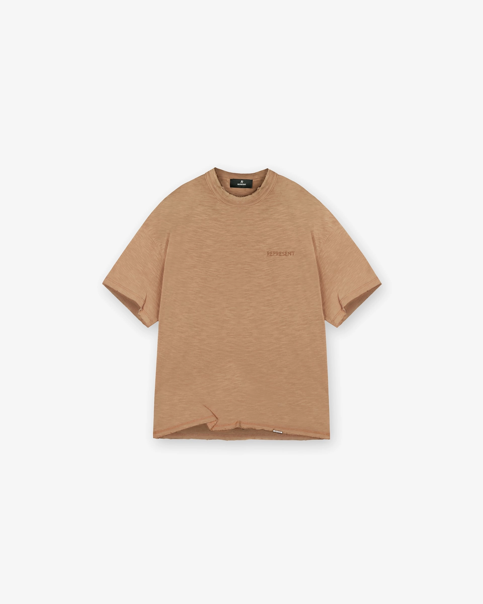 Slub T-Shirt - Walnut Basic Top Anti microbial coating