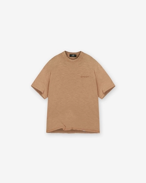 Slub T-Shirt - Walnut Basic Top Anti microbial coating