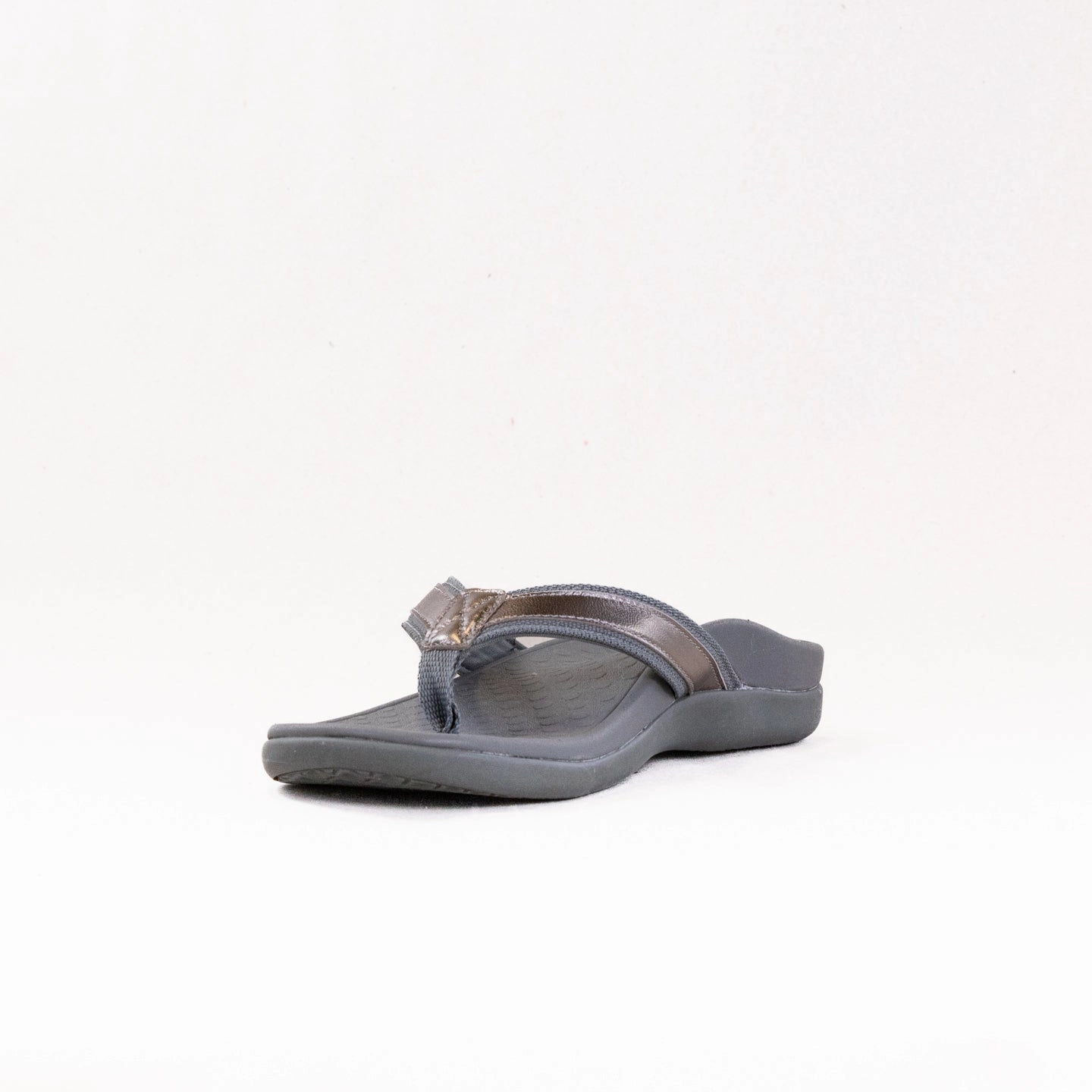 Comfy Travel Flats Sandal Upgrades Vionic Tide II (Women's) - Pewter Metallic