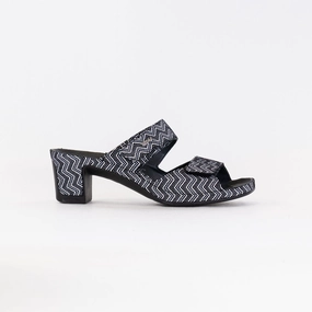 Sandal Cleaning Vital Joy Mule Sandal (Women's) - Black Chevron Leather