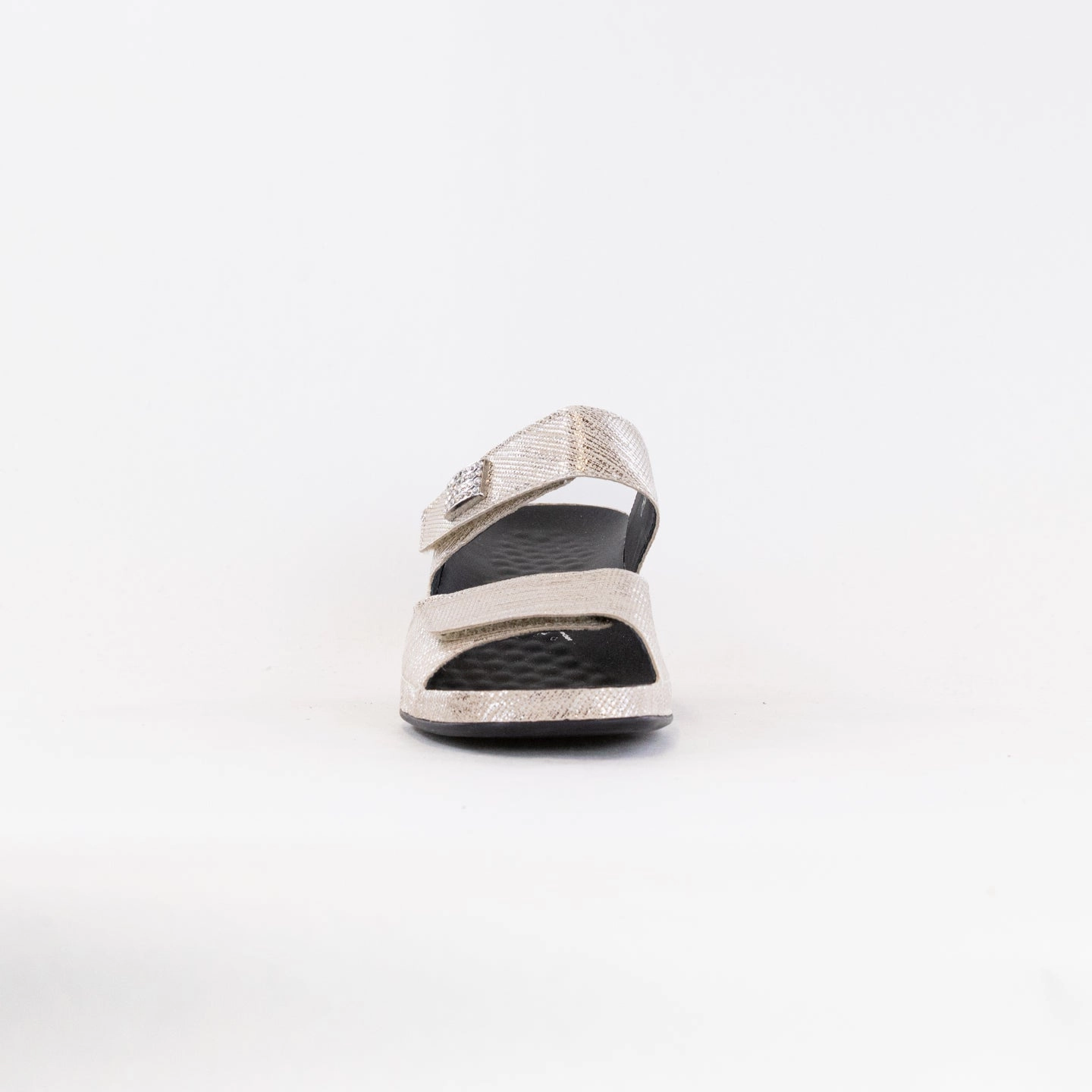 hollow design Vital Joy Mule Sandal (Women's) - Dunk Gold Metallic Leather