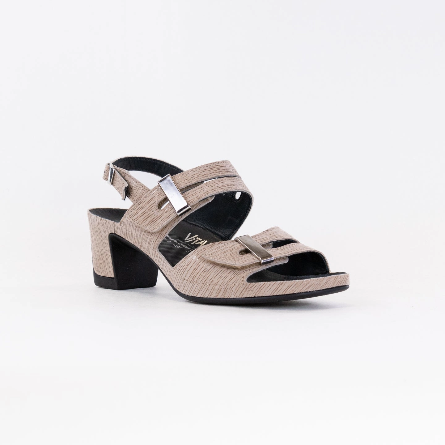 Relaxed Fit Shoes Vital Joy Sandal (Women's) - Beige Metallic