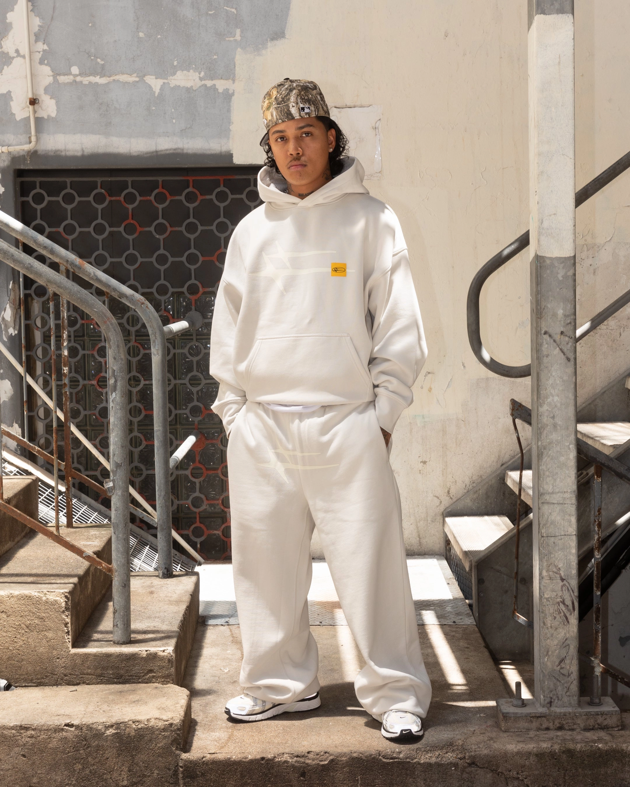 Zero Waste Manufacturing Simple Utility Loiter Hybrid Sweatpants Stone