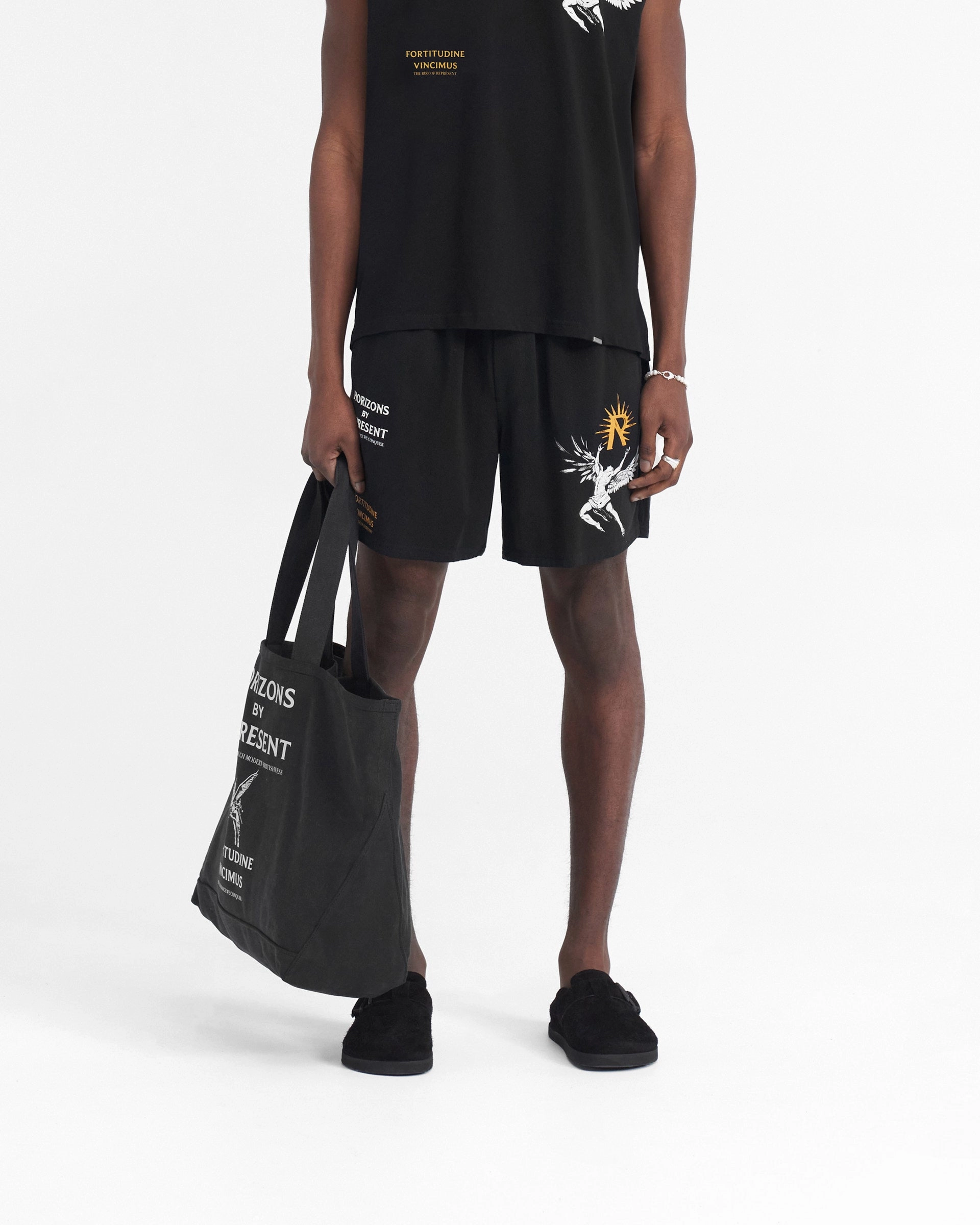 Icarus Short - Black Minimalist Look Stretchable Material