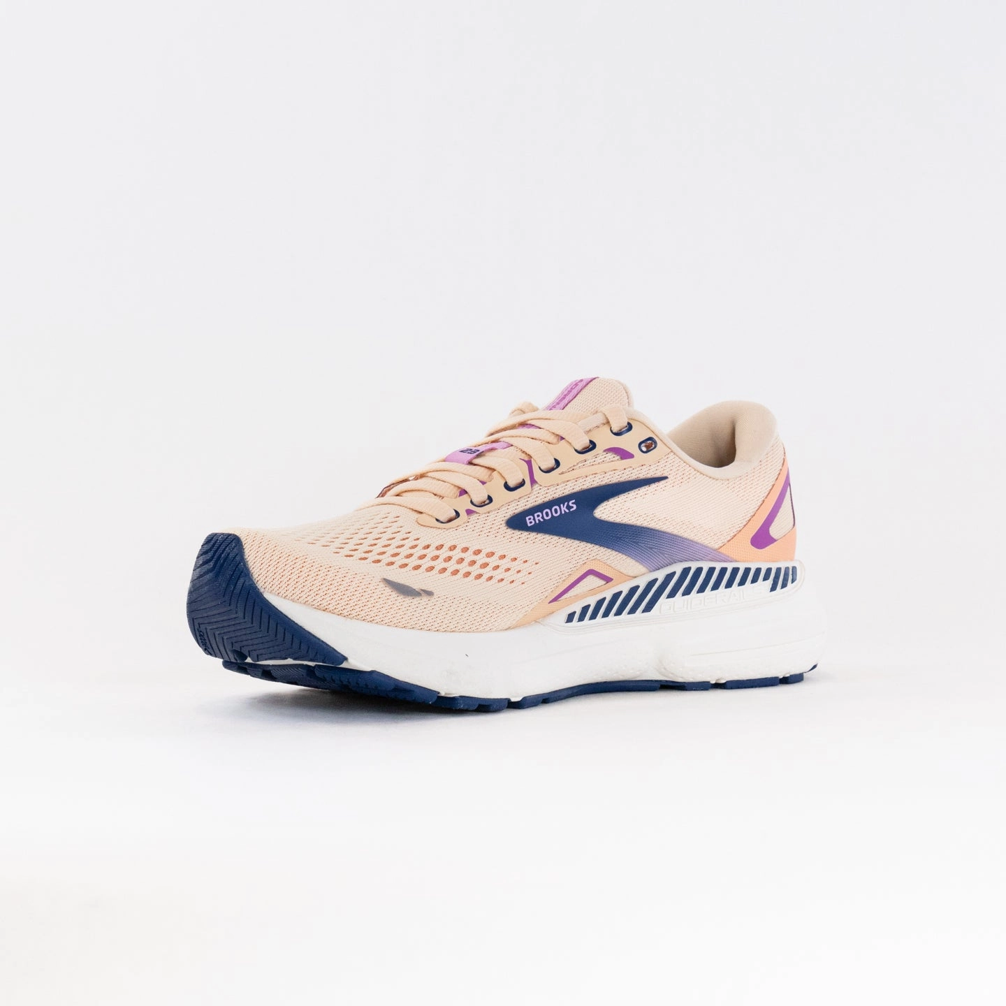 Brooks Adrenaline GTS 23 (Women??s) - Apricot/Estate Blue/Orchid Comfort Lasting Cross Ventilation Channels