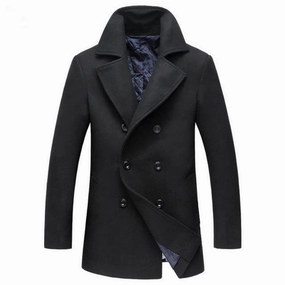 Versatile Layering Options Quick Release Buckles West Louis? Slim Long Section Business Overcoat