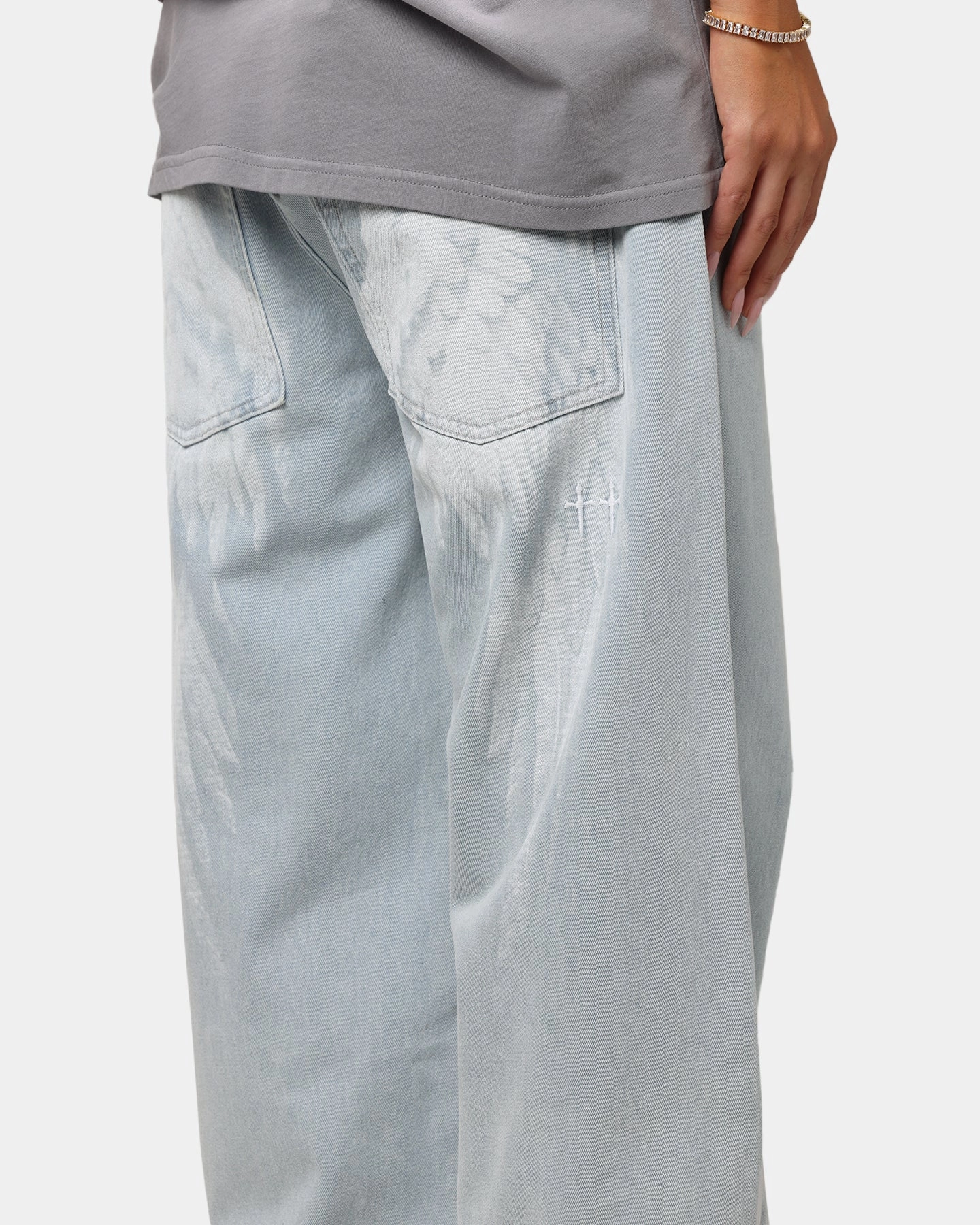 Fashionable Fit Smooth Finish Saint Morta Amplus Afterlife Jeans Superwash Blue