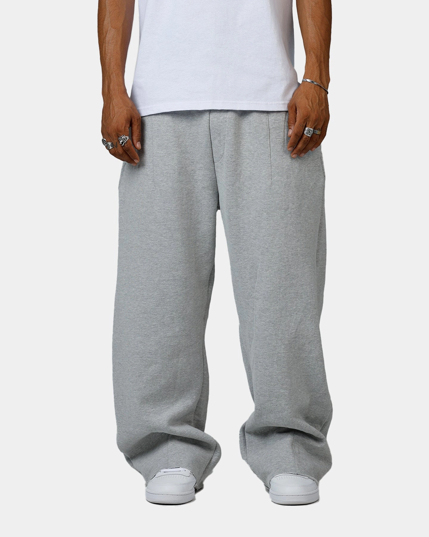 Slim Fit Wear Flexible Knee Articulation American Thrift Essentials Sweatpants Grey