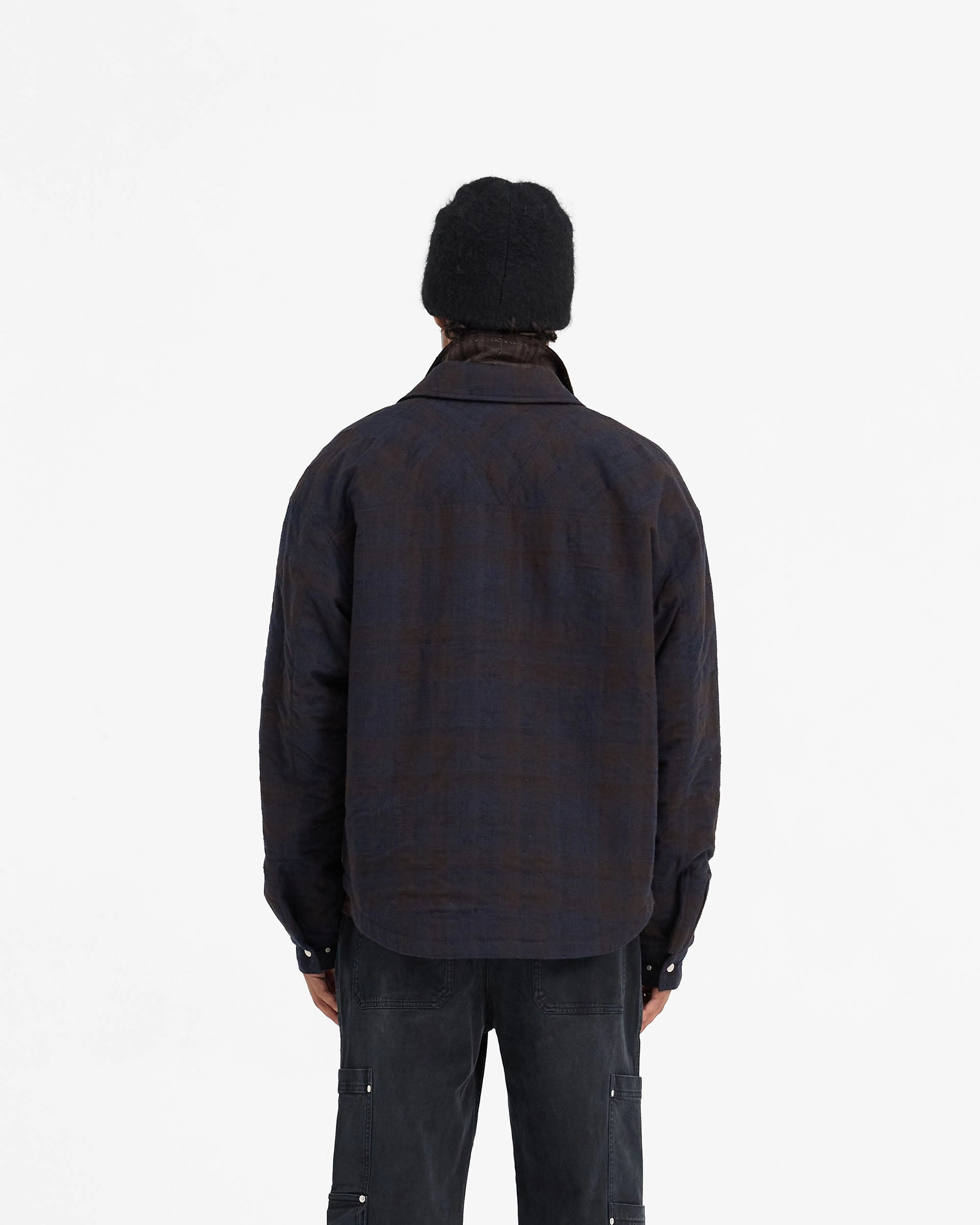 Wadded Zip Overshirt - Midnight Navy Dynamic Design Go-To Look