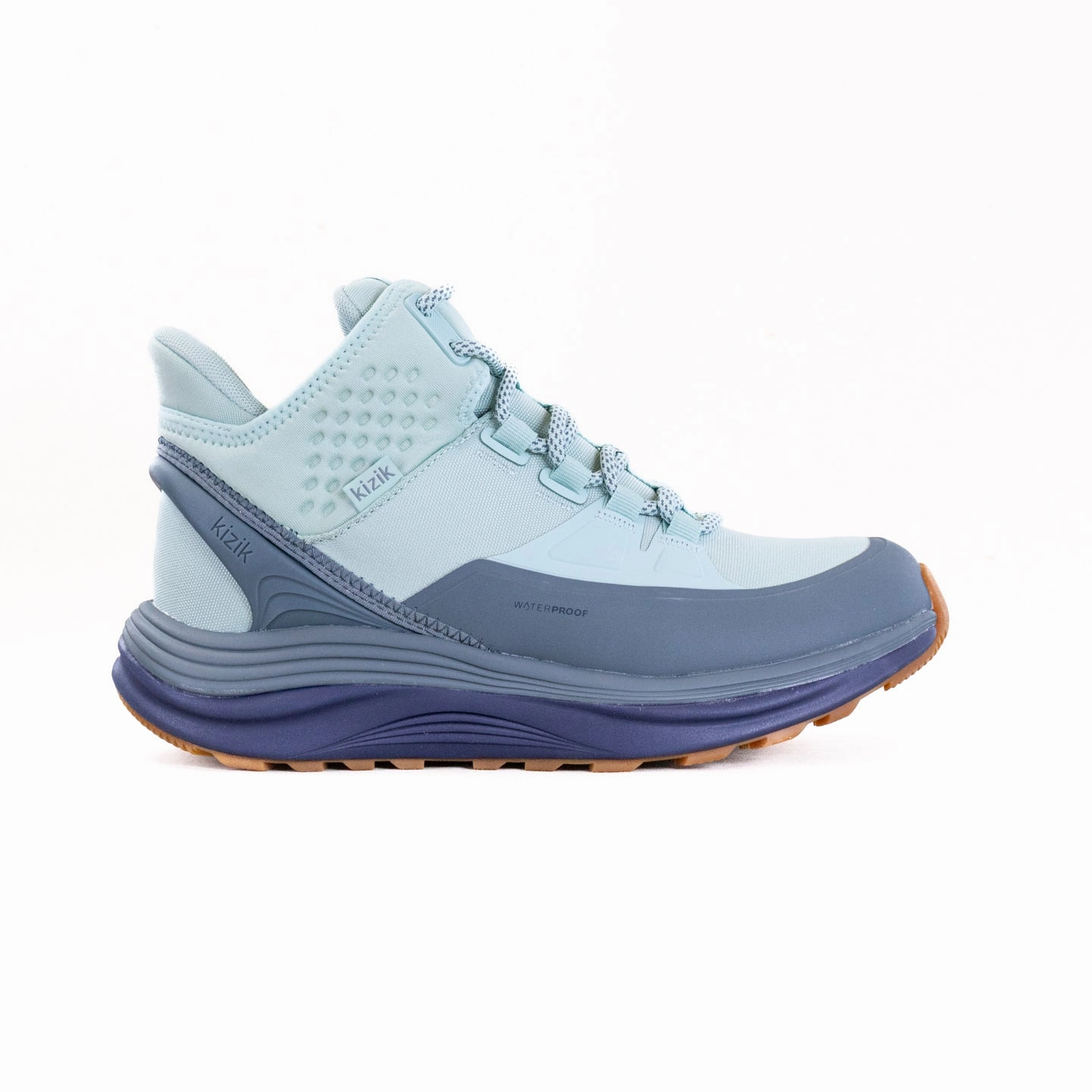 Long Hour Quick Drying Stylish Explorer Kizik London AT Mid Waterproof (Women's) - Surfspray/Naval Academy
