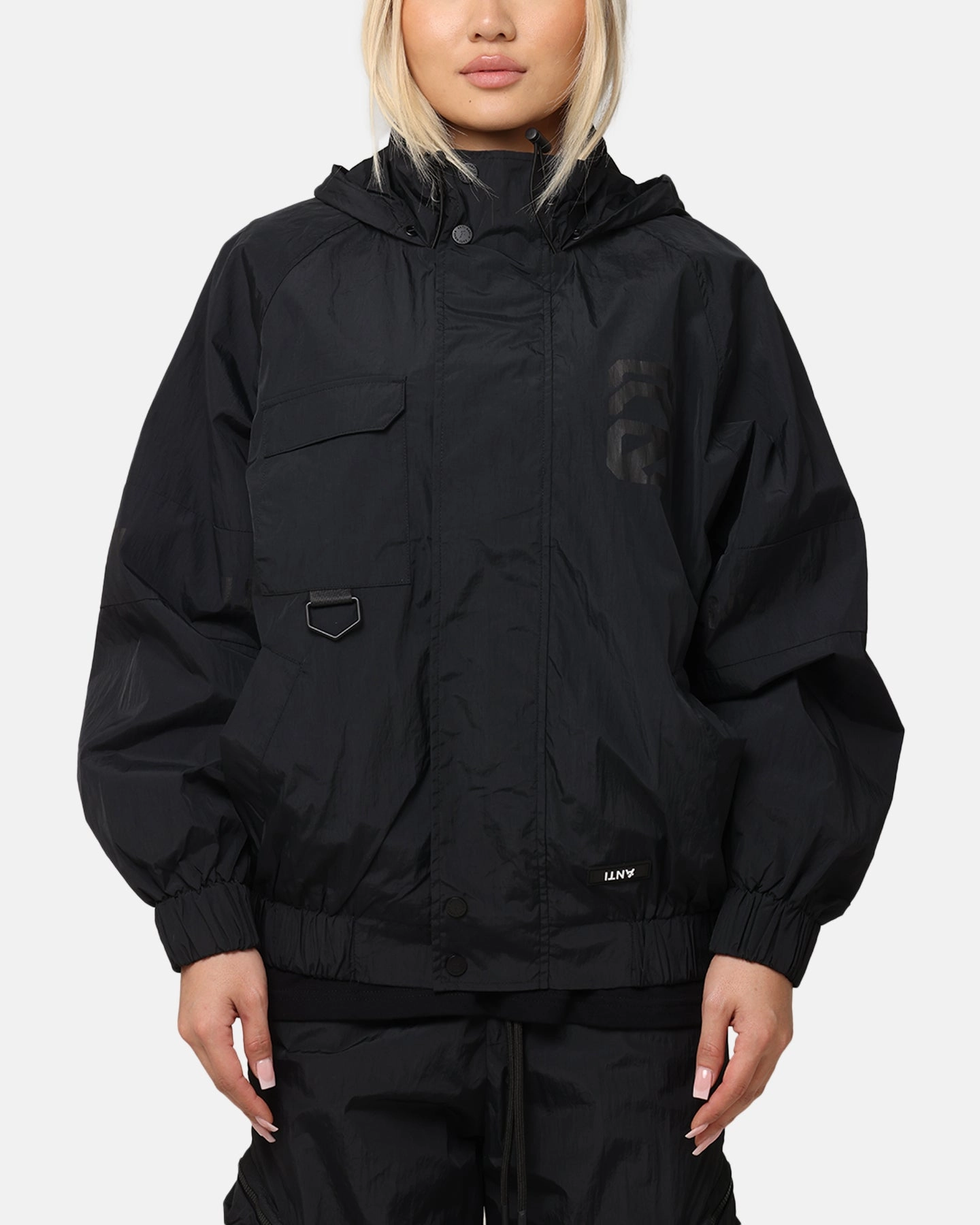 The Anti Order Faction Windbreaker Jacket Black Multi Purpose Layer