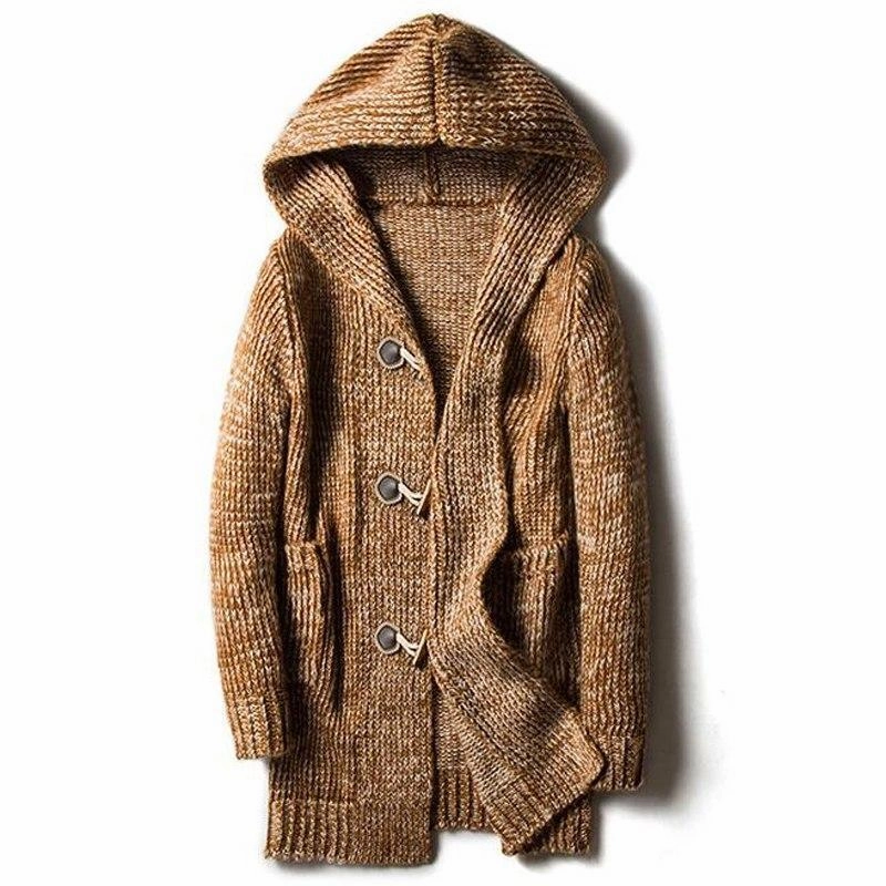 Daily Essential West Louis? Hooded Knit Jersey Cardigan Sweater