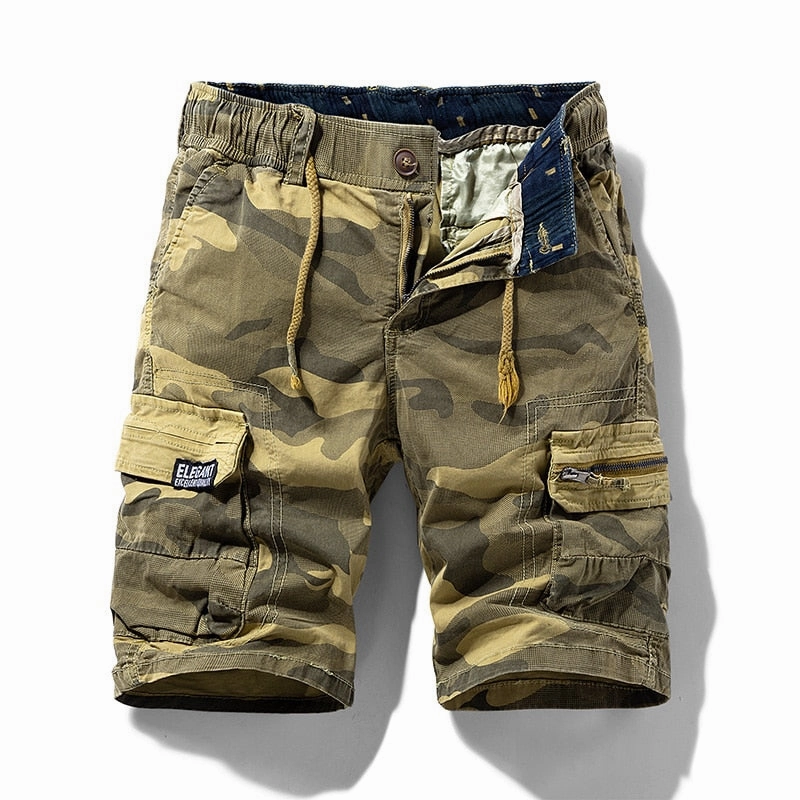 color - fast West Louis? Bermuda Style Meets Practicality: Men's Camo Cargo Shorts for 2023